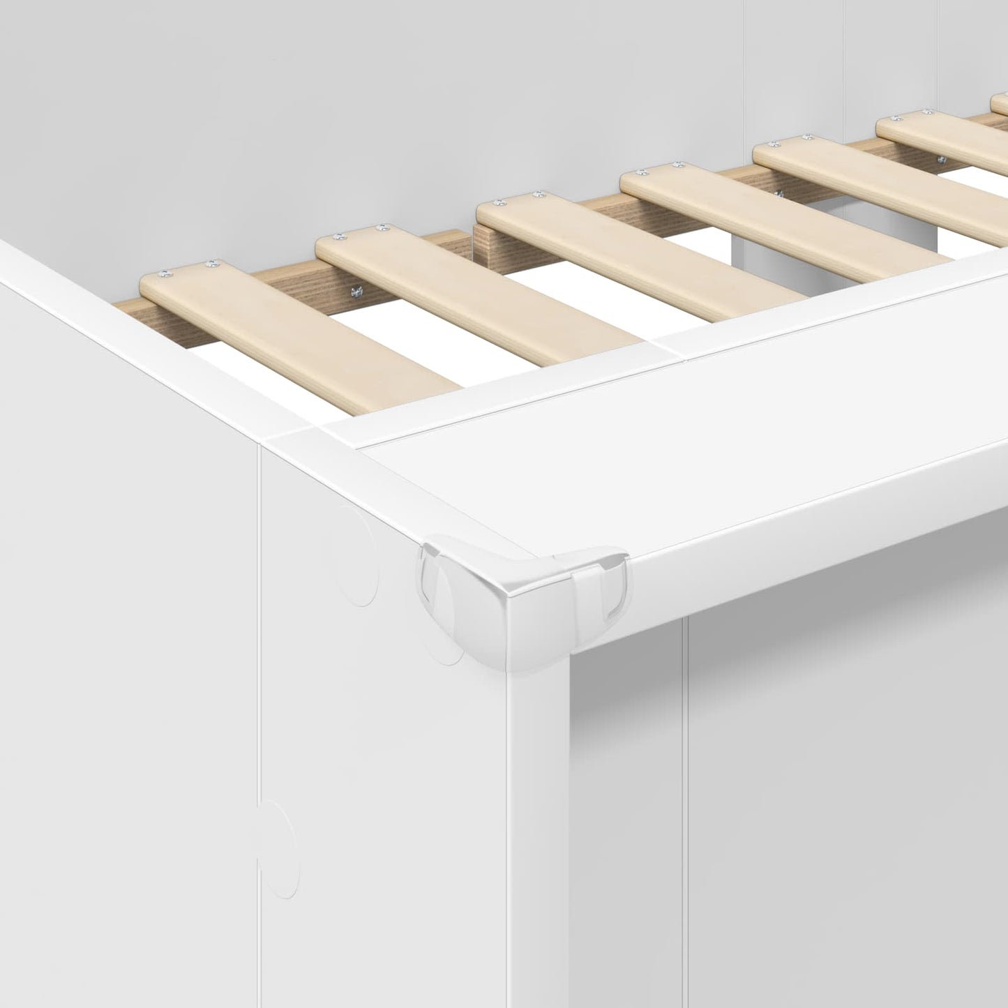 Køyeseng for Barn med madrass Hvit 100 x 200 cm Konstruert tre vidaXL