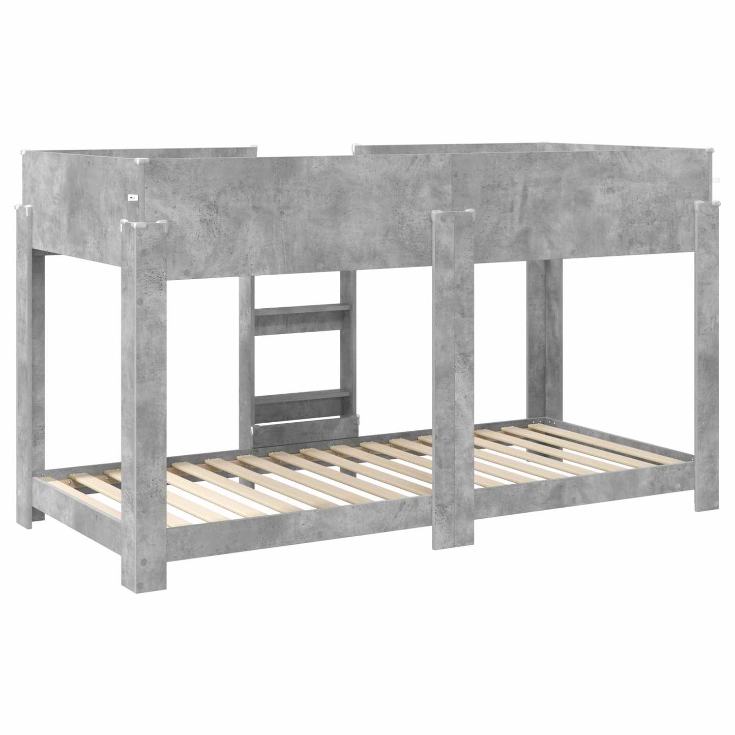 Køyeseng for Barn Betonggrå 90 x 190 cm Konstruert tre