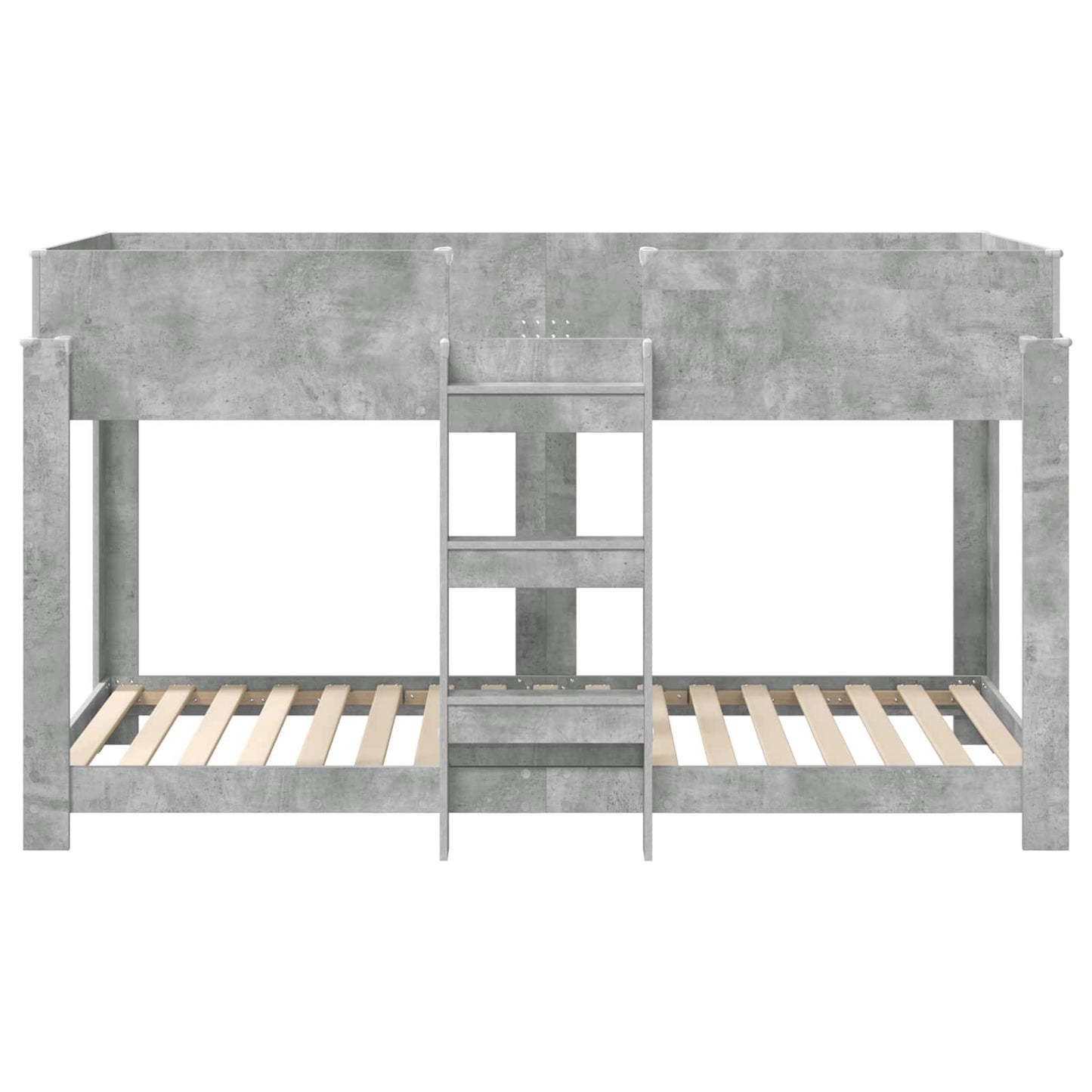 Køyeseng for Barn Betonggrå 90 x 190 cm Konstruert tre
