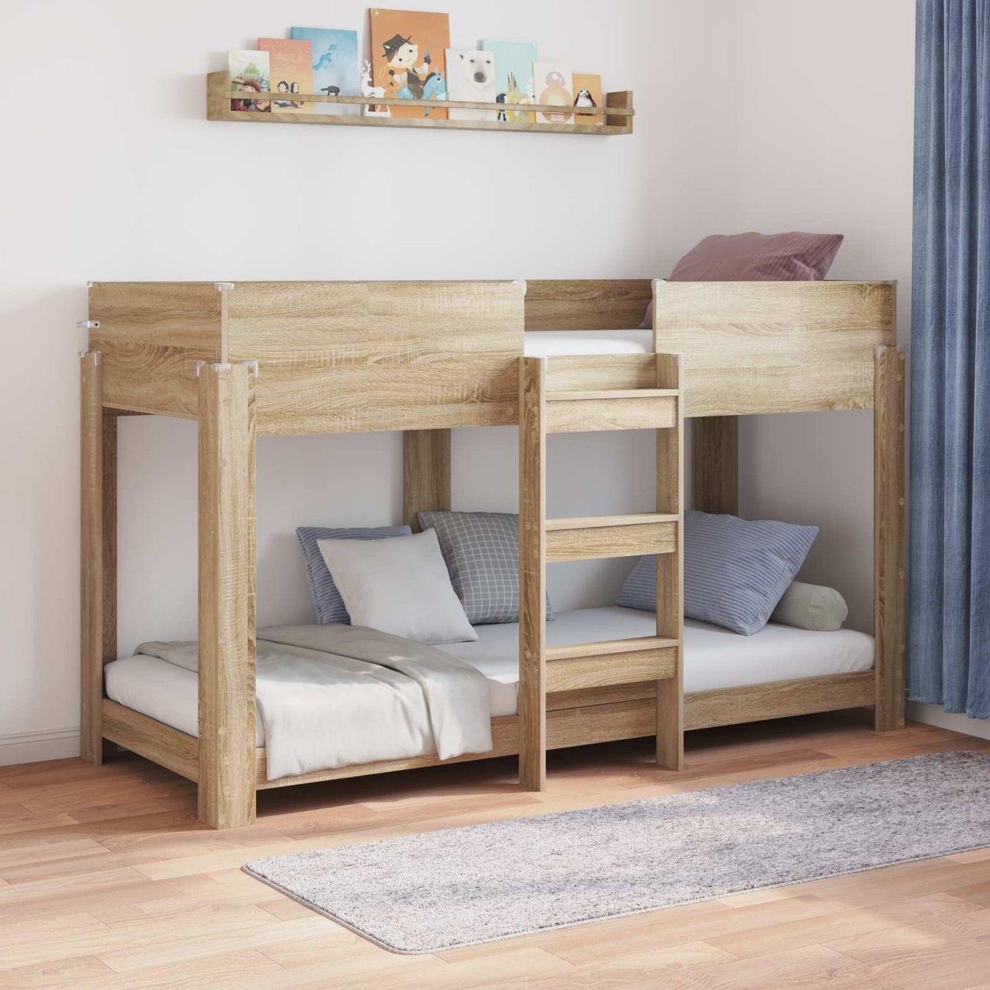 Køyeseng for Barn Sonoma eik 75 x 190 cm Konstruert tre