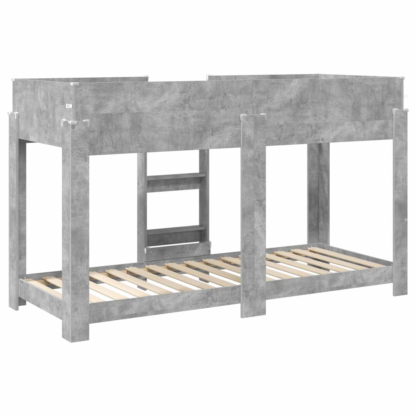 Køyeseng for Barn Betonggrå 75 x 190 cm Konstruert tre