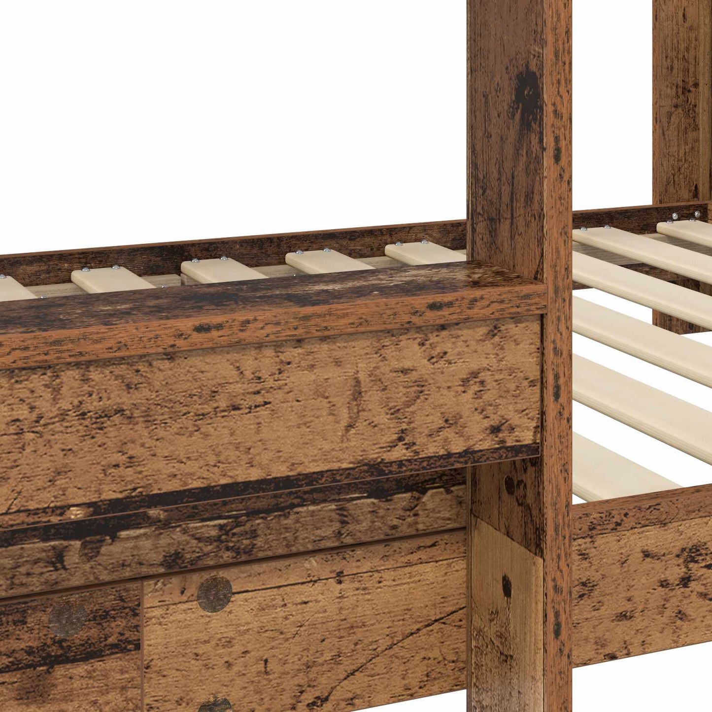 Køyeseng for Barn Gammelt tre 75 x 190 cm Konstruert tre