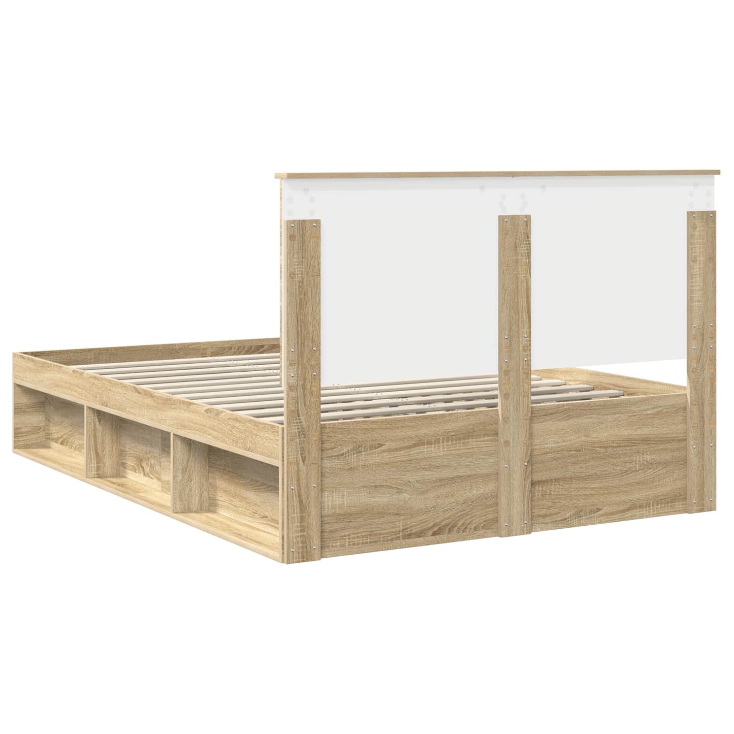 Sengestamme med hodegjerde Sonoma 140 x 190 cm Massiv furu