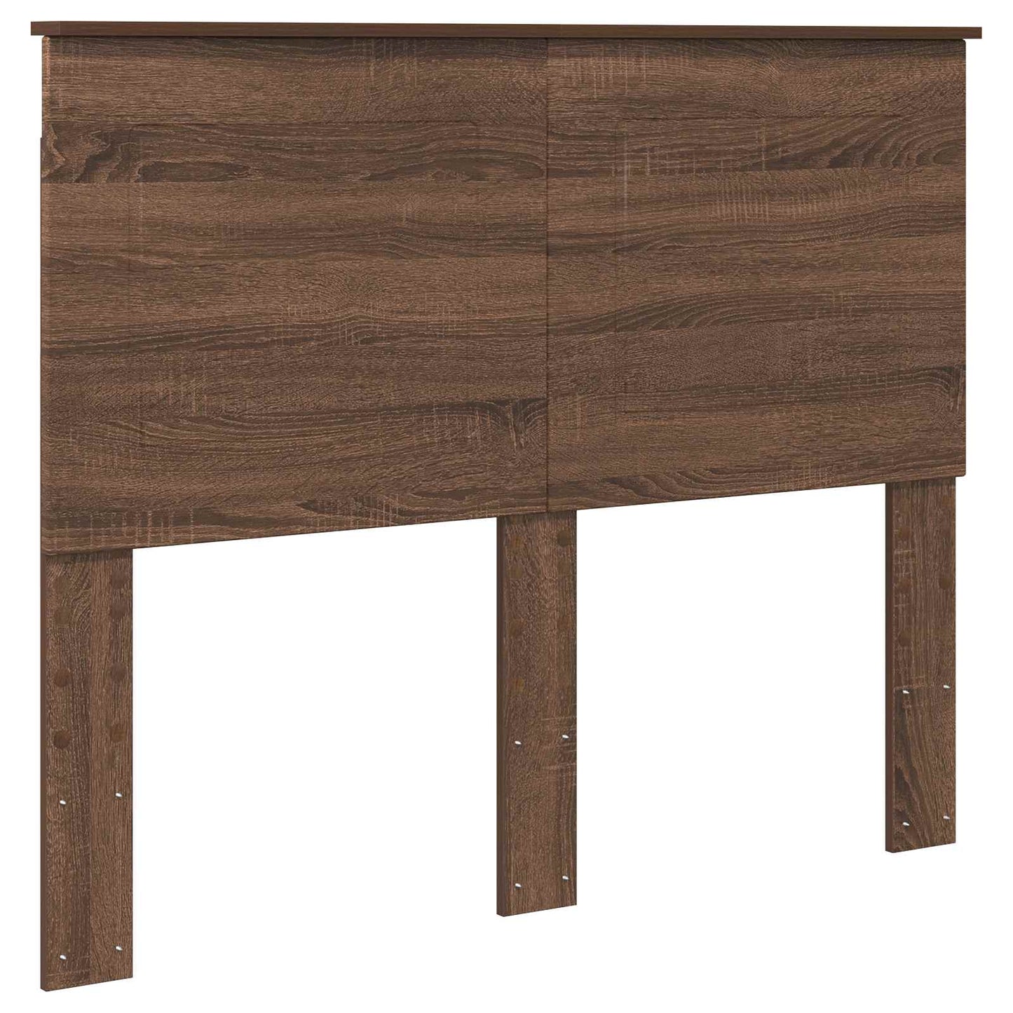 Sengestamme med hodegjerde Brun Eik 120 x 190 cm Massiv furu
