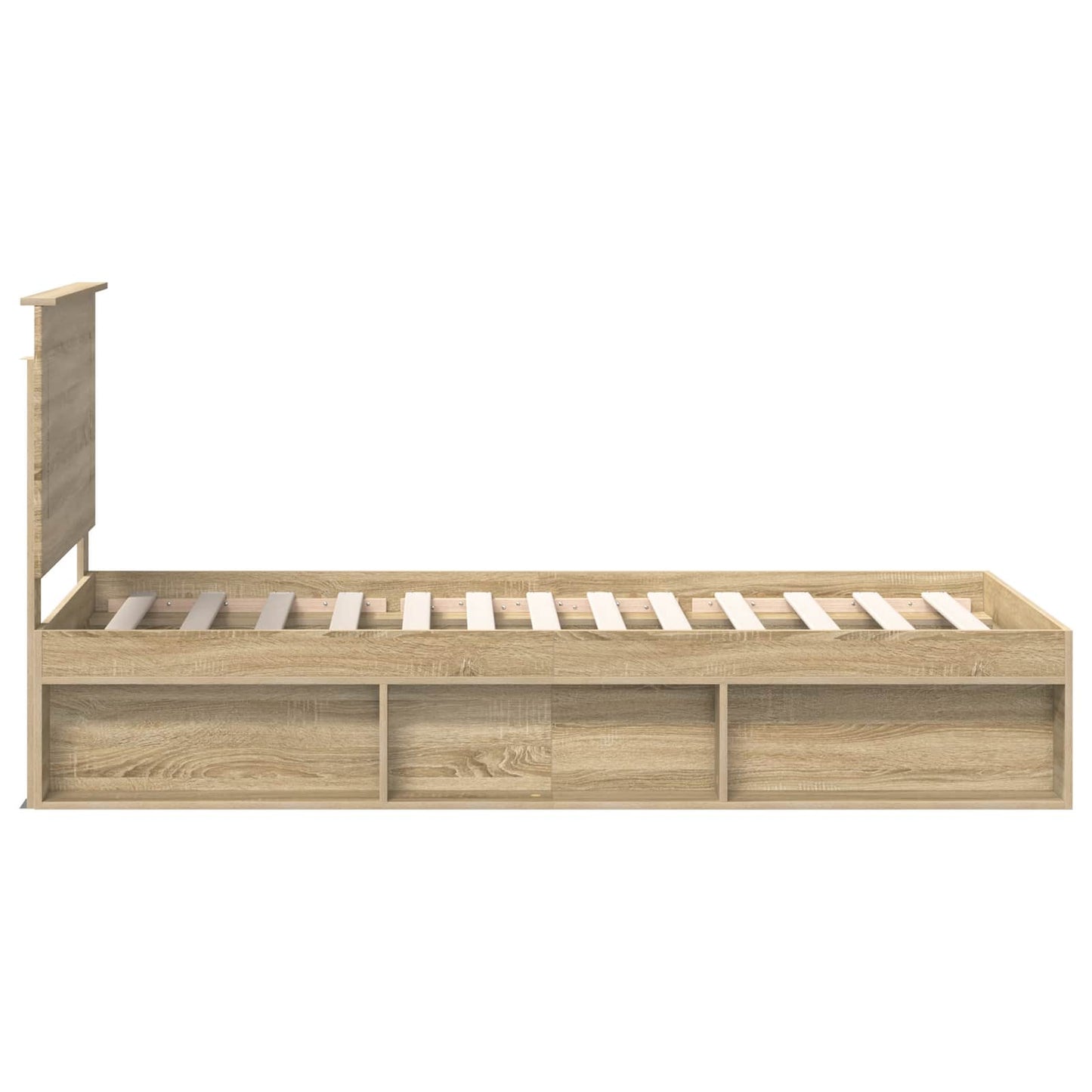 Sengestamme med hodegjerde Sonoma 90 x 190 cm Massiv furu