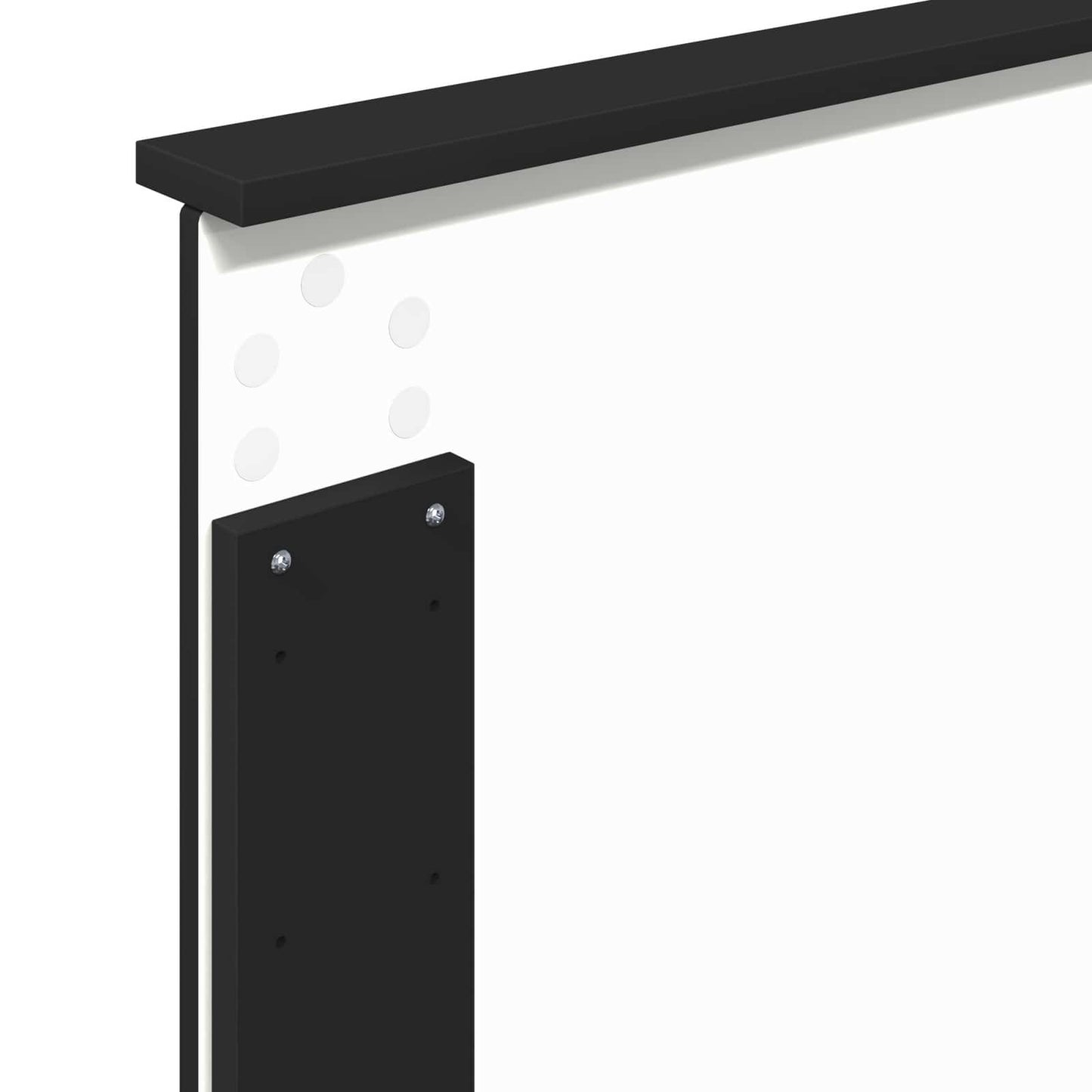 Sengestamme med hodegjerde Svart 75 x 190 cm Massiv furu