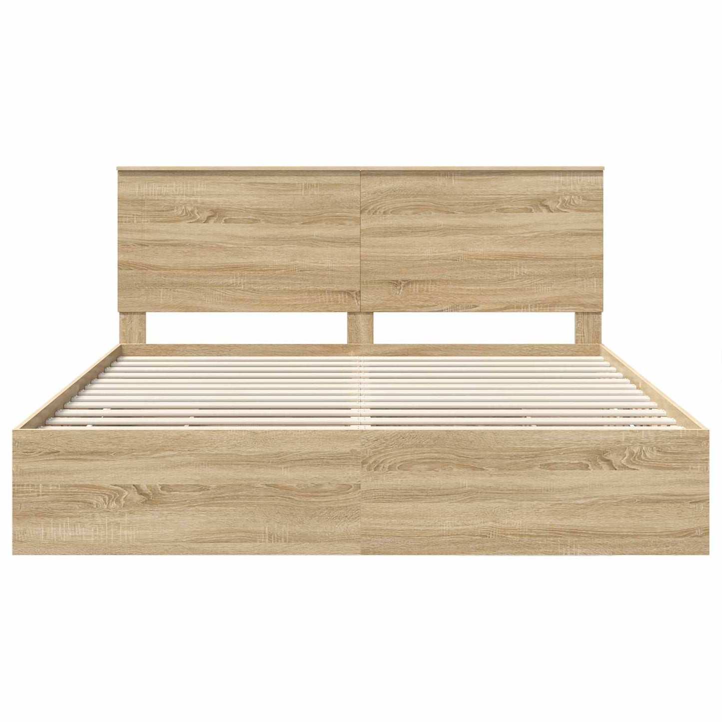 Sengestamme med skuff Sonoma eik 200 x 200 cm Ingeniørtre