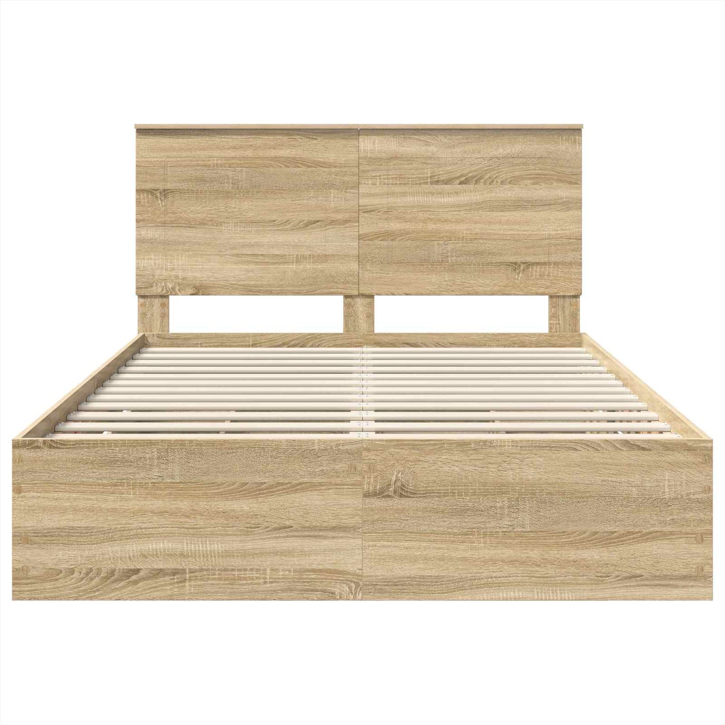 Sengestamme med skuff Sonoma eik 150 x 200 cm Ingeniørtre