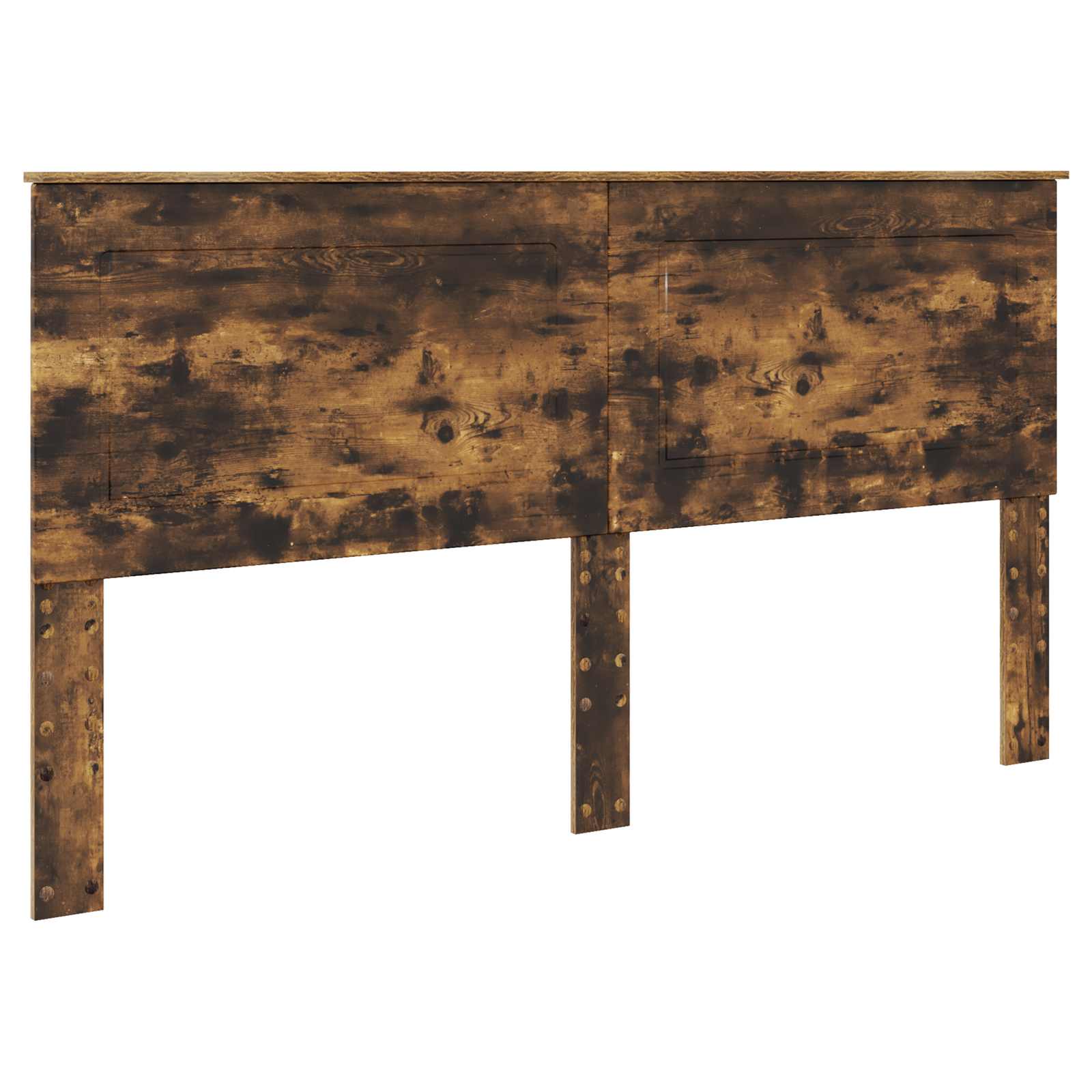 Seng med Oppbevaring Røkt eik 180 x 200 cm Konstruert tre