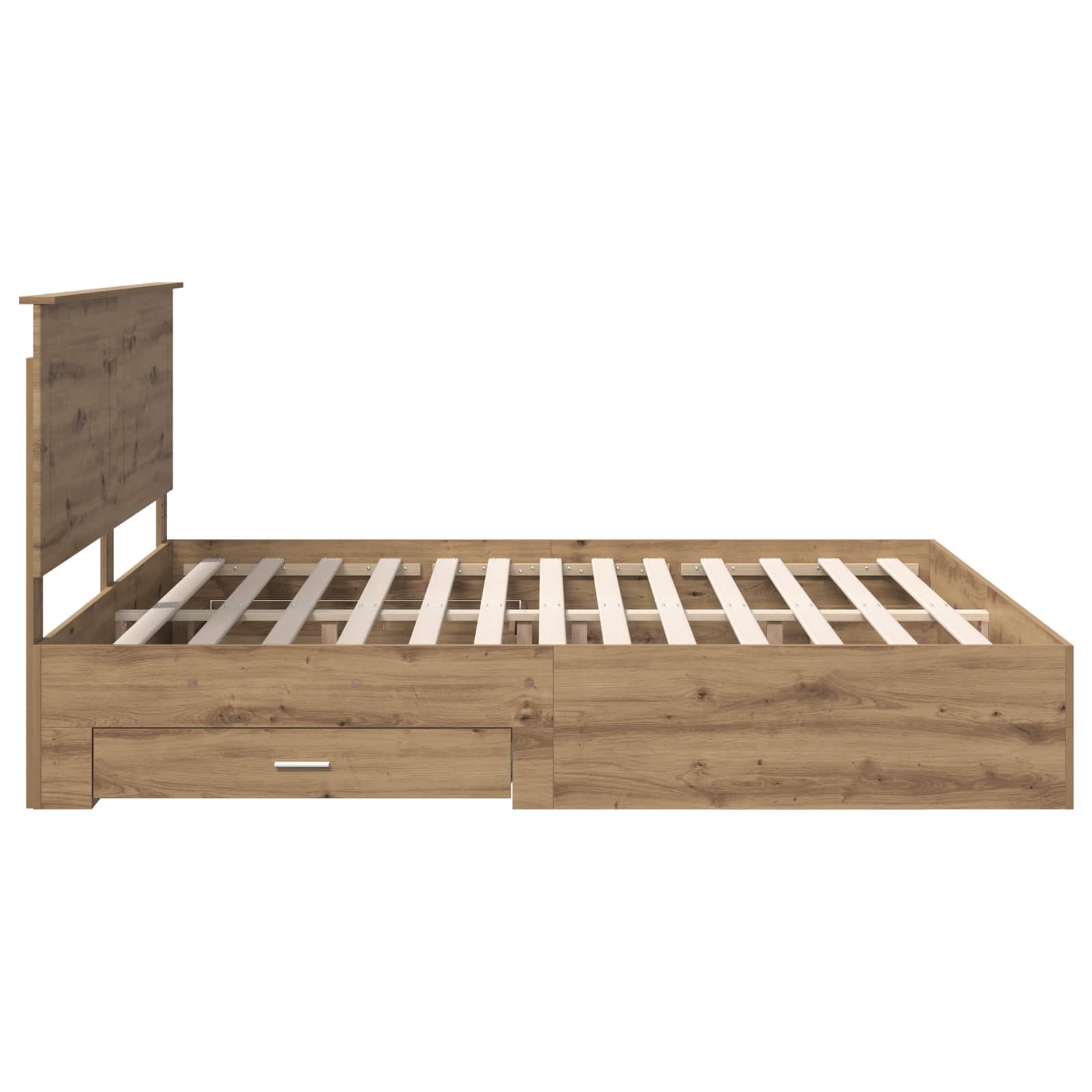 Sengestamme med skuff Artisan Eik 180 x 200 cm Konstruert tre