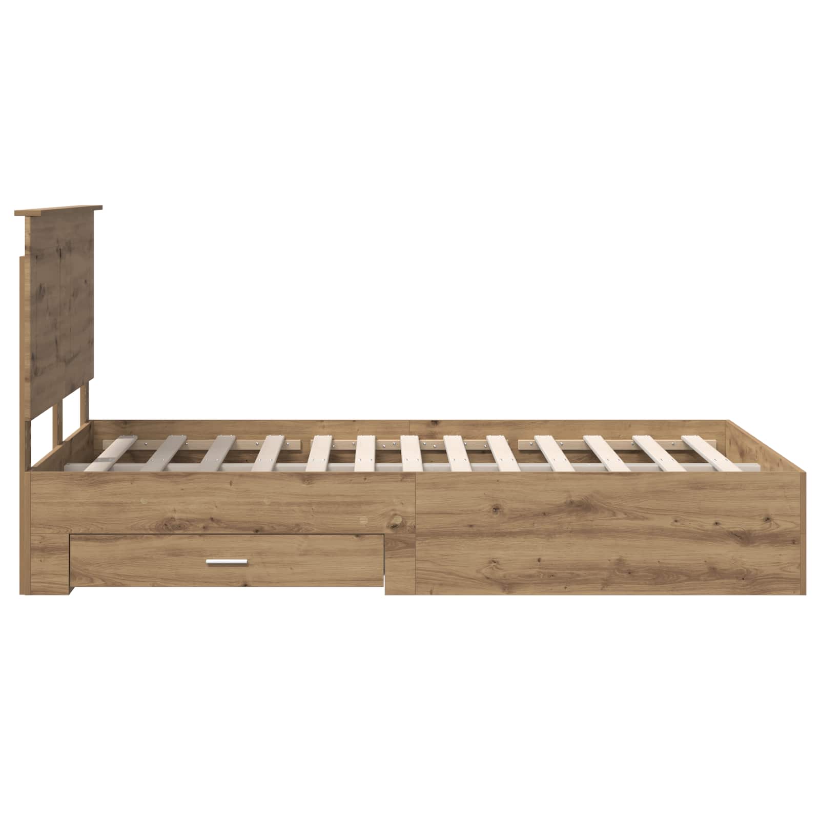Sengestamme med skuff Artisan Eik 135 x 190 cm Konstruert tre