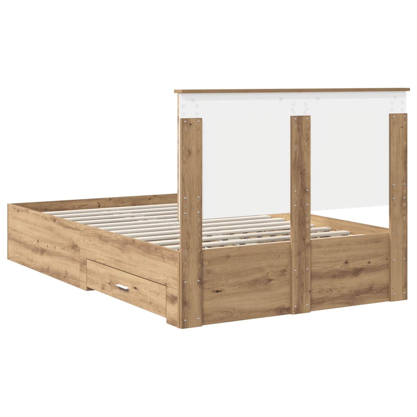Sengestamme med skuff Artisan Eik 120 x 190 cm Konstruert tre