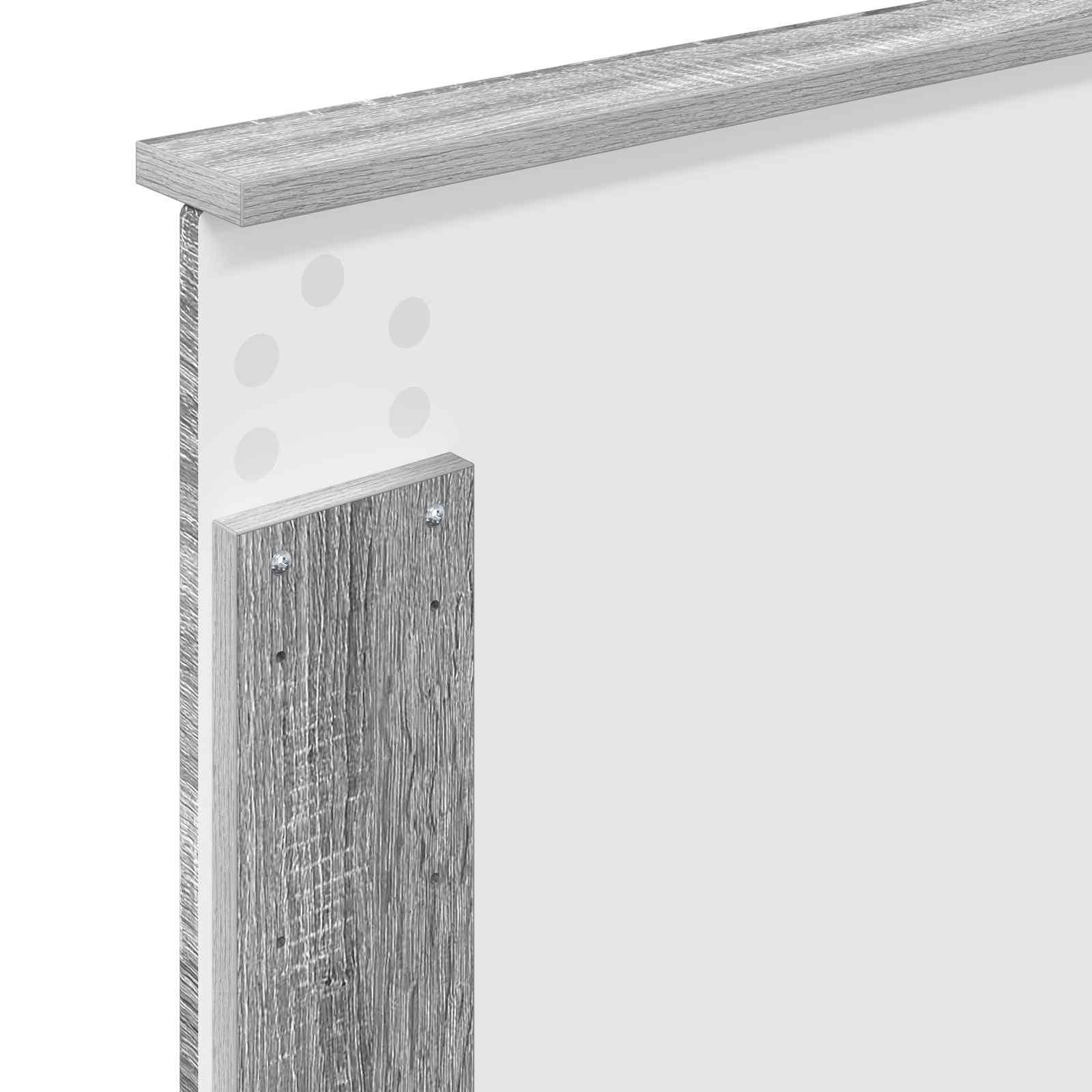 Sengestamme med skuff Grå Sonoma 100 x 200 cm Konstruert tre