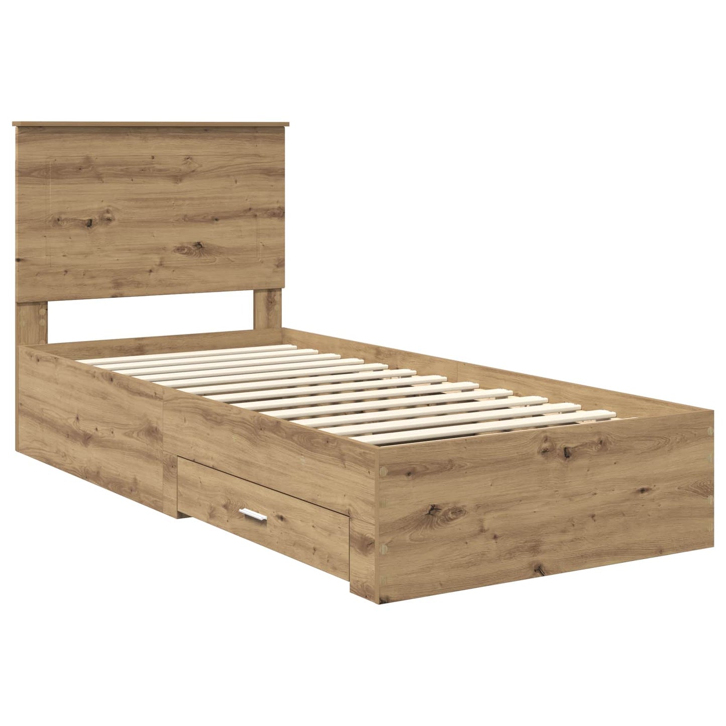 Sengestamme med skuff Artisan Eik 100 x 200 cm Konstruert tre