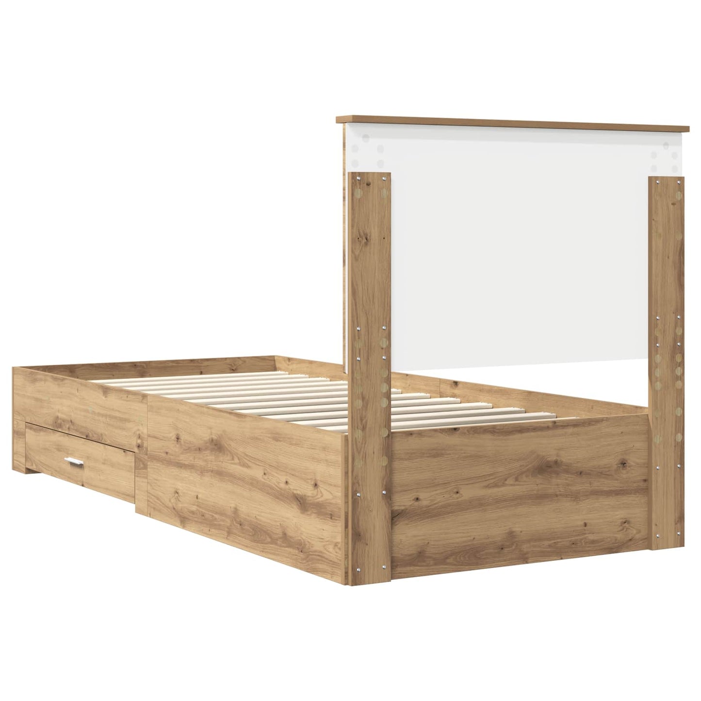 Sengestamme med skuff Artisan Eik 90 x 190 cm Konstruert tre