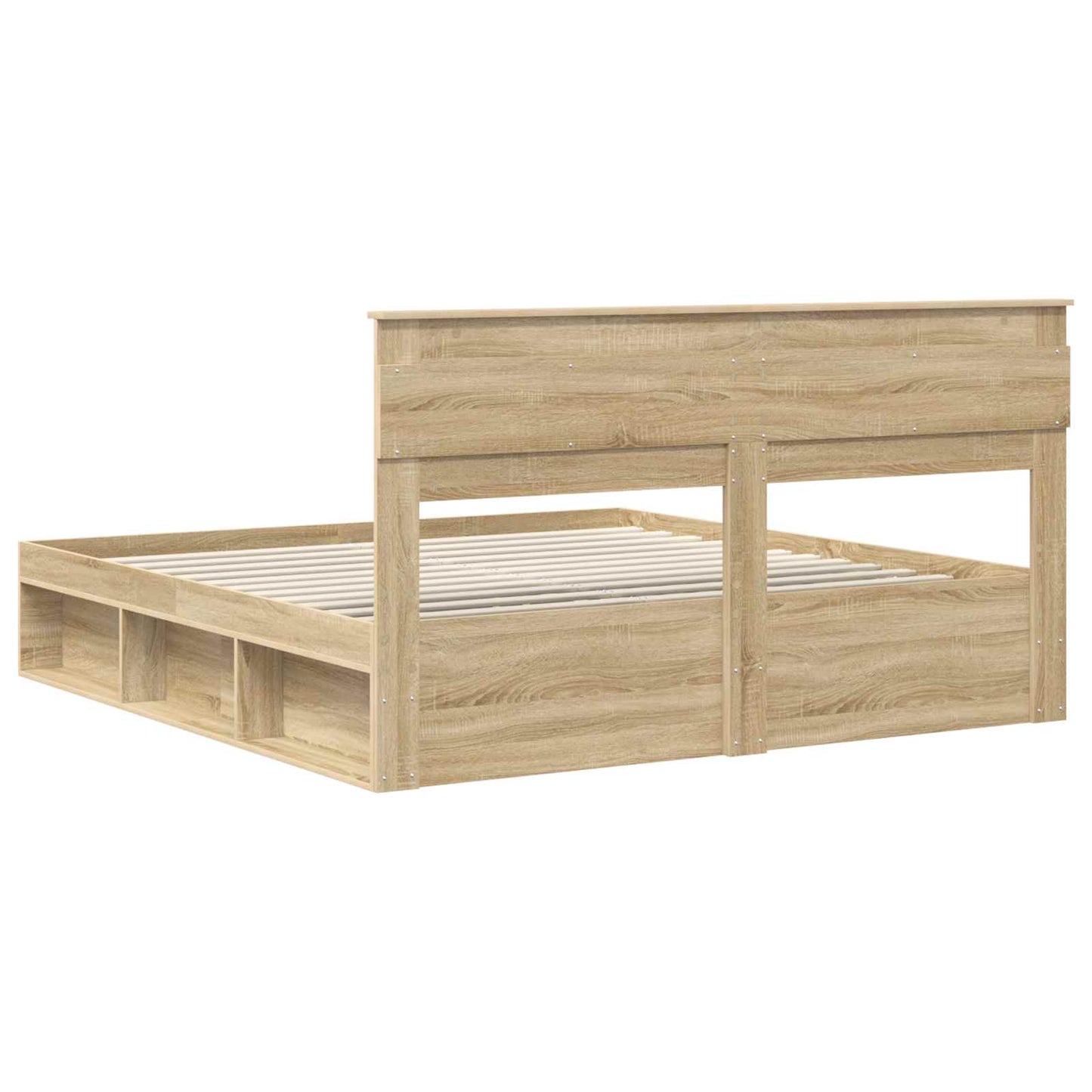 Sengestamme med hodegjerde Sonoma 200 x 200 cm Massiv furu