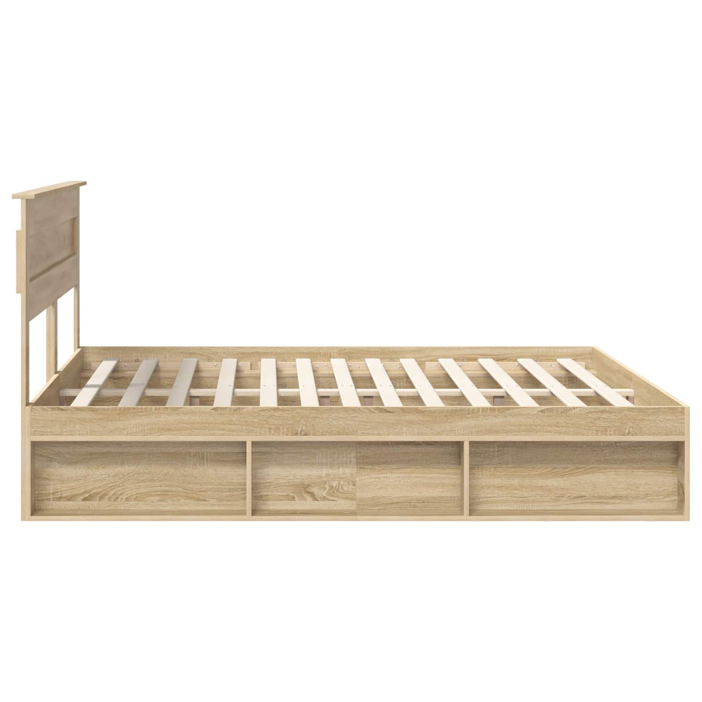 Sengestamme med hodegjerde Sonoma 200 x 200 cm Massiv furu