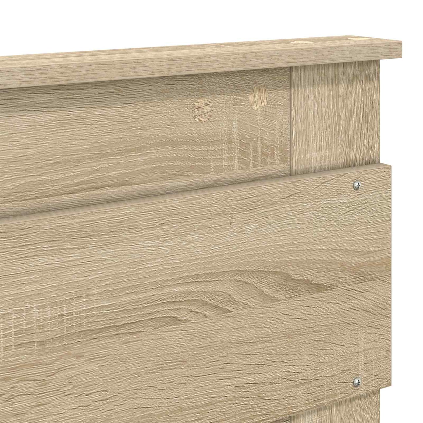 Sengestamme med hodegjerde Sonoma 120 x 190 cm Massiv furu