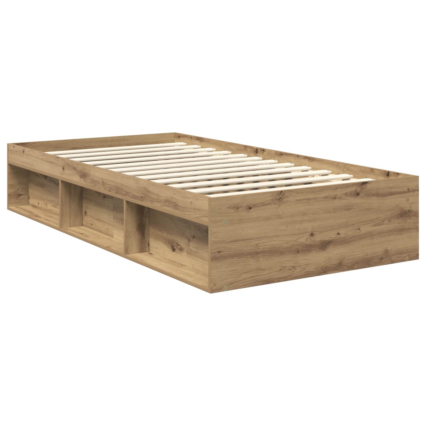 Sengestamme Kunstnerisk Eik 100 x 200 cm Massiv furu
