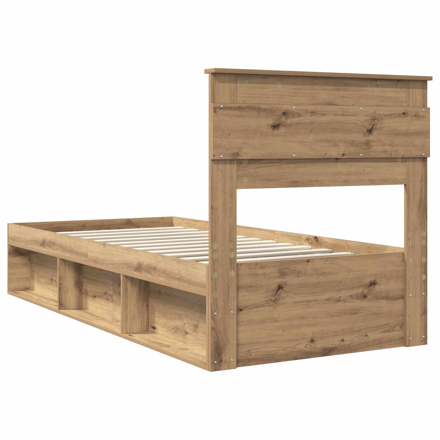 Sengestamme Kunstnerisk Eik 100 x 200 cm Massiv furu