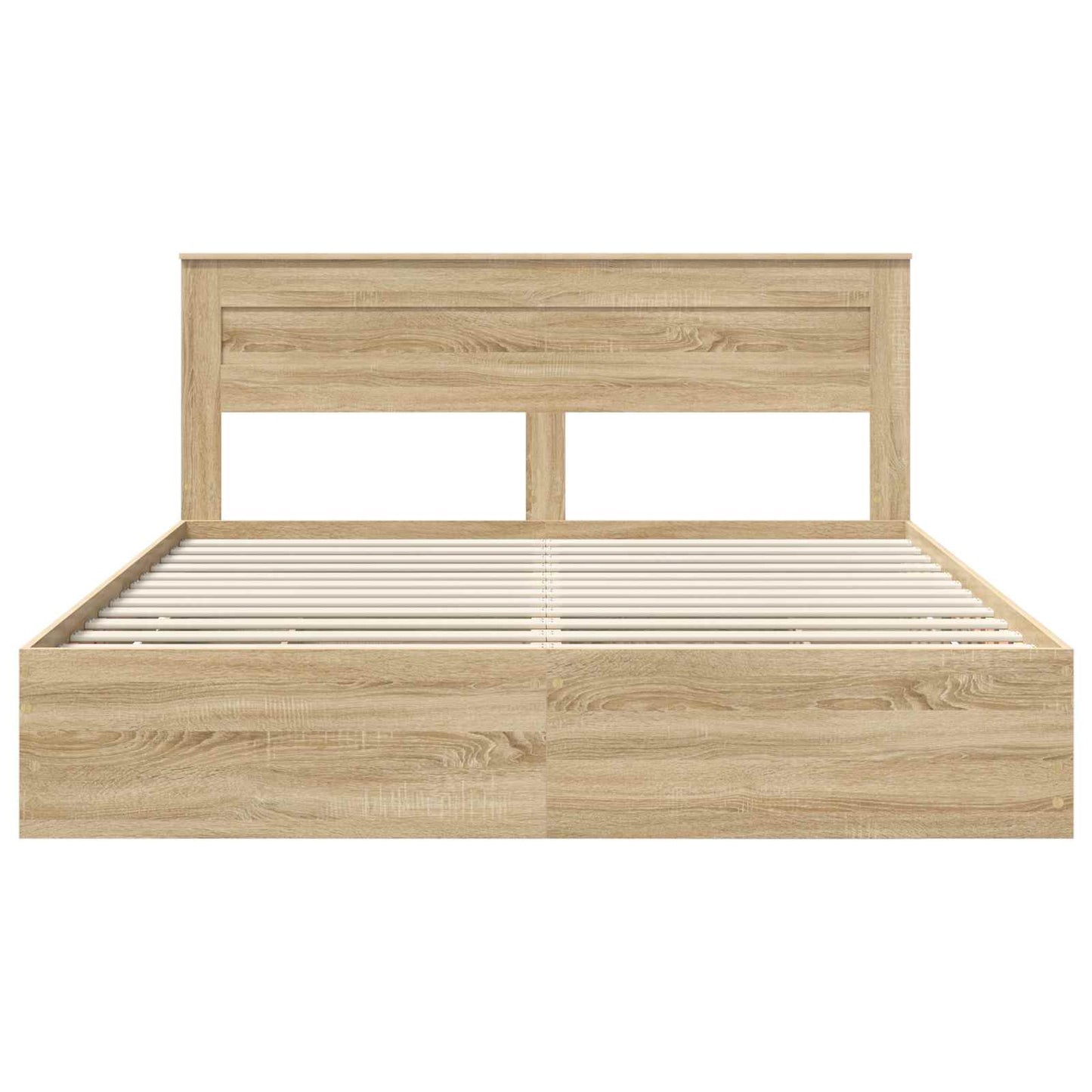 Sengestamme med skuff Sonoma eik 200 x 200 cm Ingeniørtre