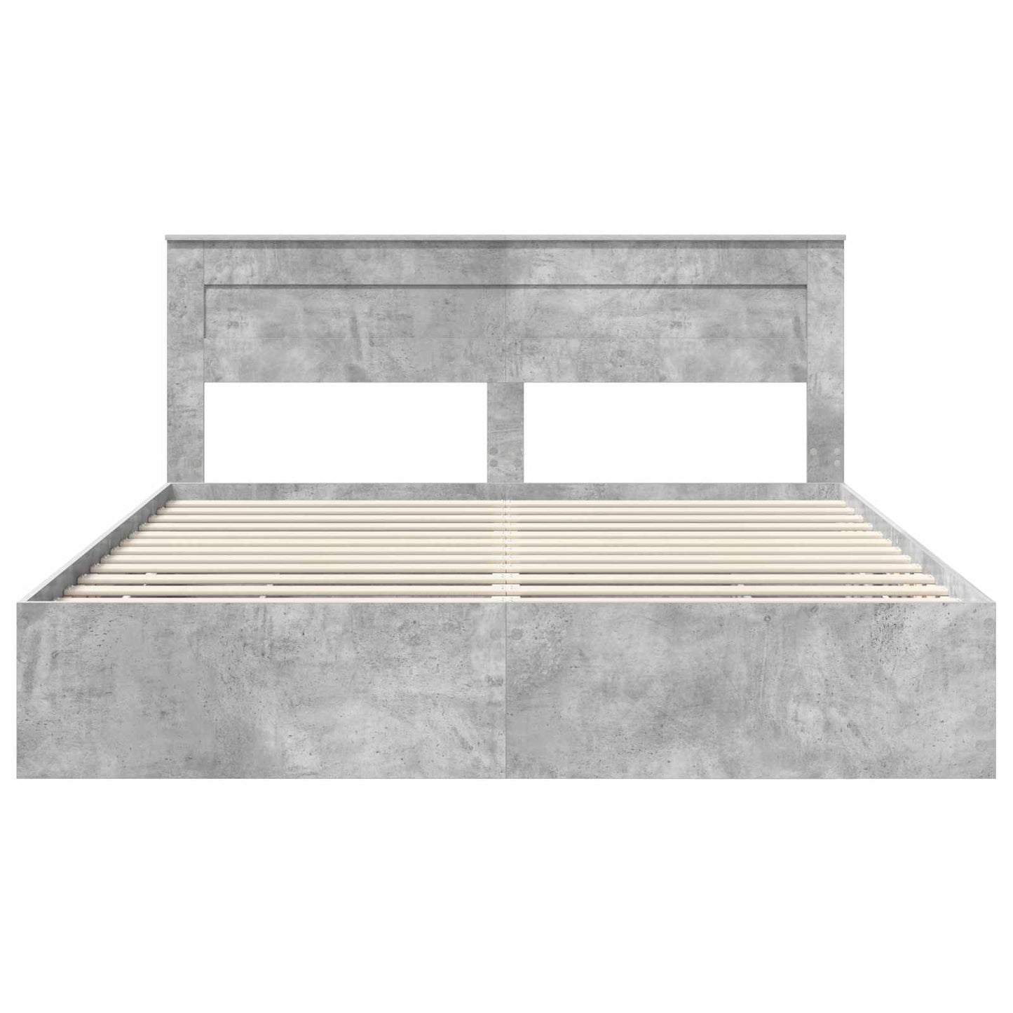 Sengestamme med skuff Betonggrå 180 x 200 cm Ingeniørtre