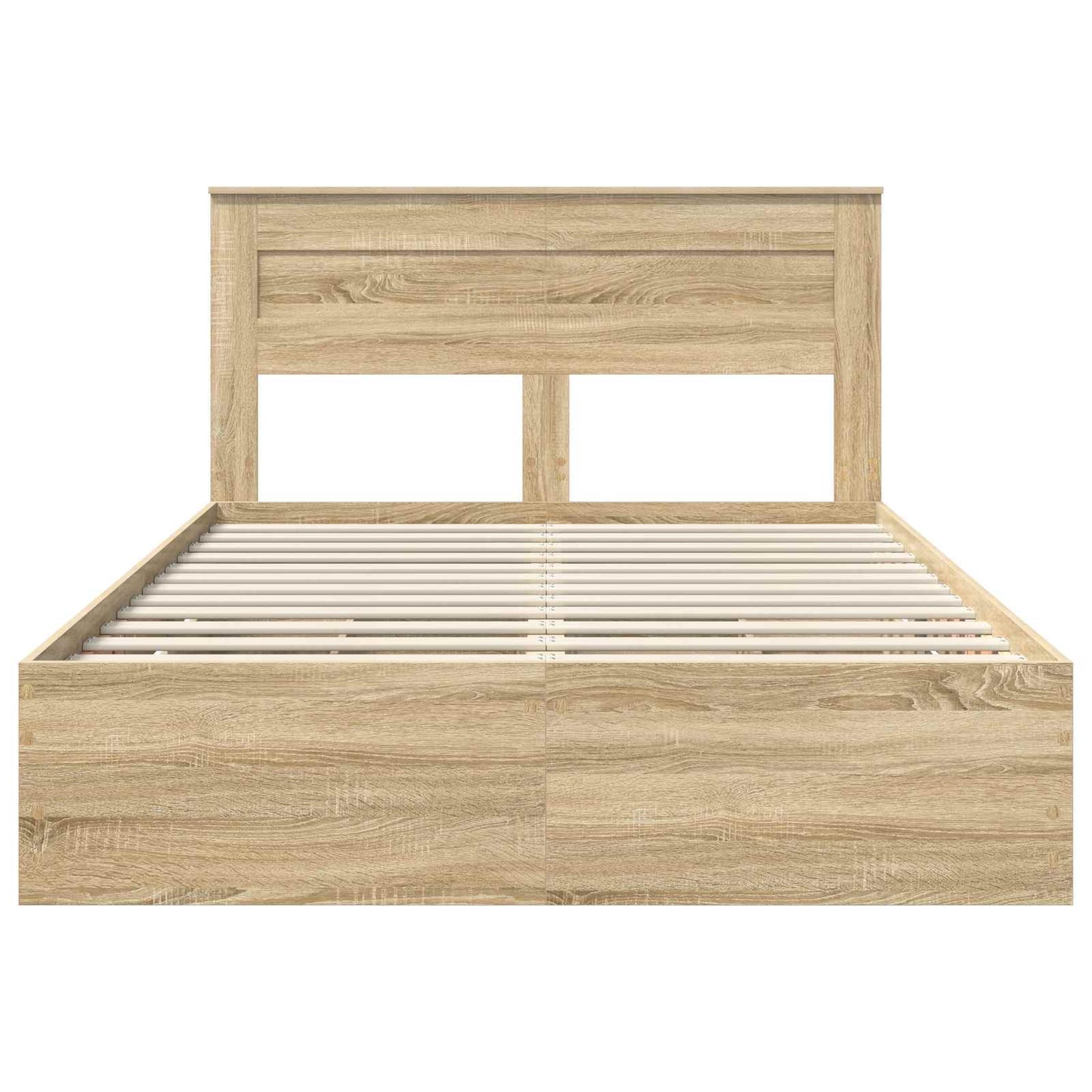 Sengestamme med skuff Sonoma eik 160 x 200 cm Ingeniørtre