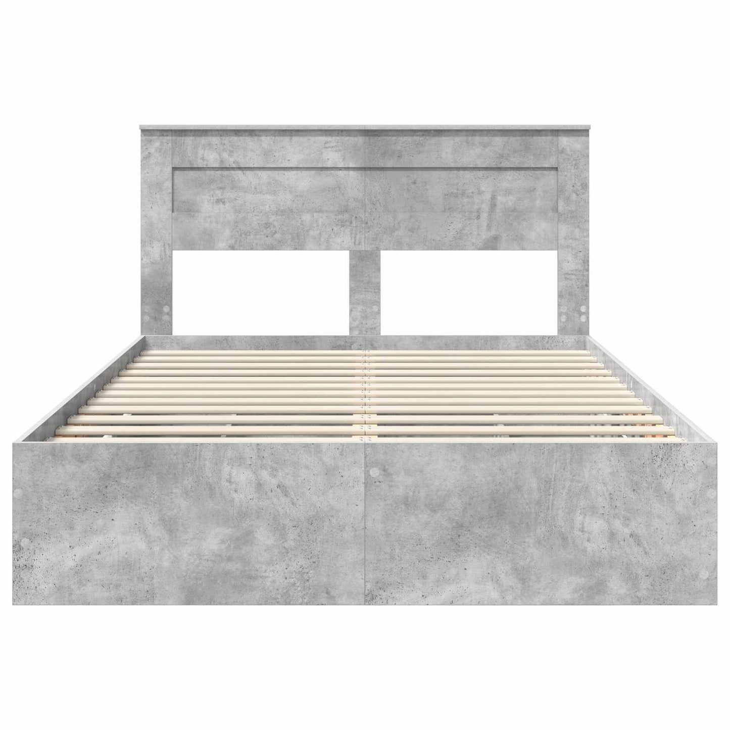 Sengestamme med skuff Betonggrå 140 x 200 cm Ingeniørtre