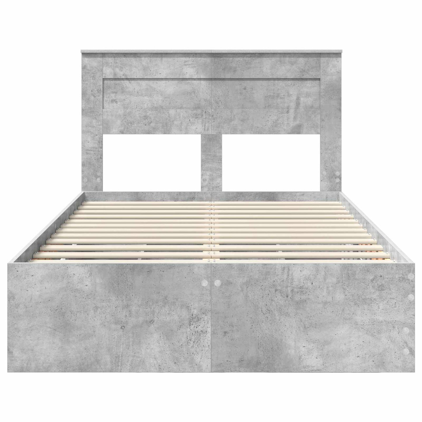 Sengestamme med skuff Betonggrå 135 x 190 cm Ingeniørtre