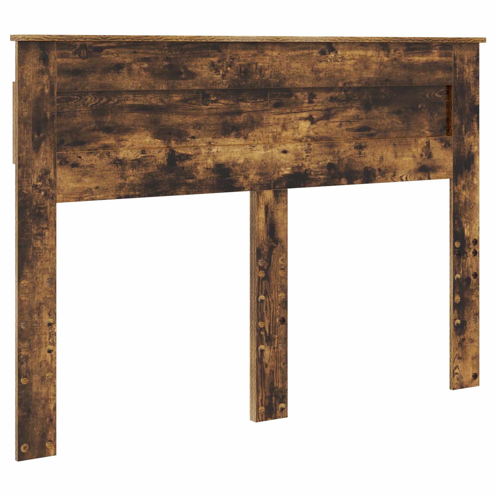 Seng med Oppbevaring Røkt eik 140 x 190 cm Konstruert tre