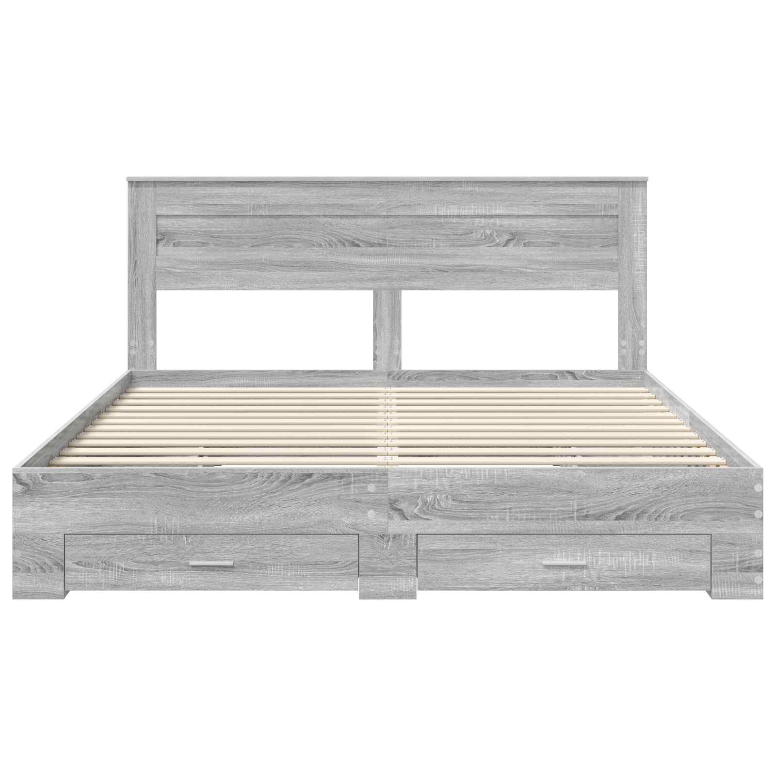 Sengestamme med skuff med hodegjerde med lagring Konstruert tre