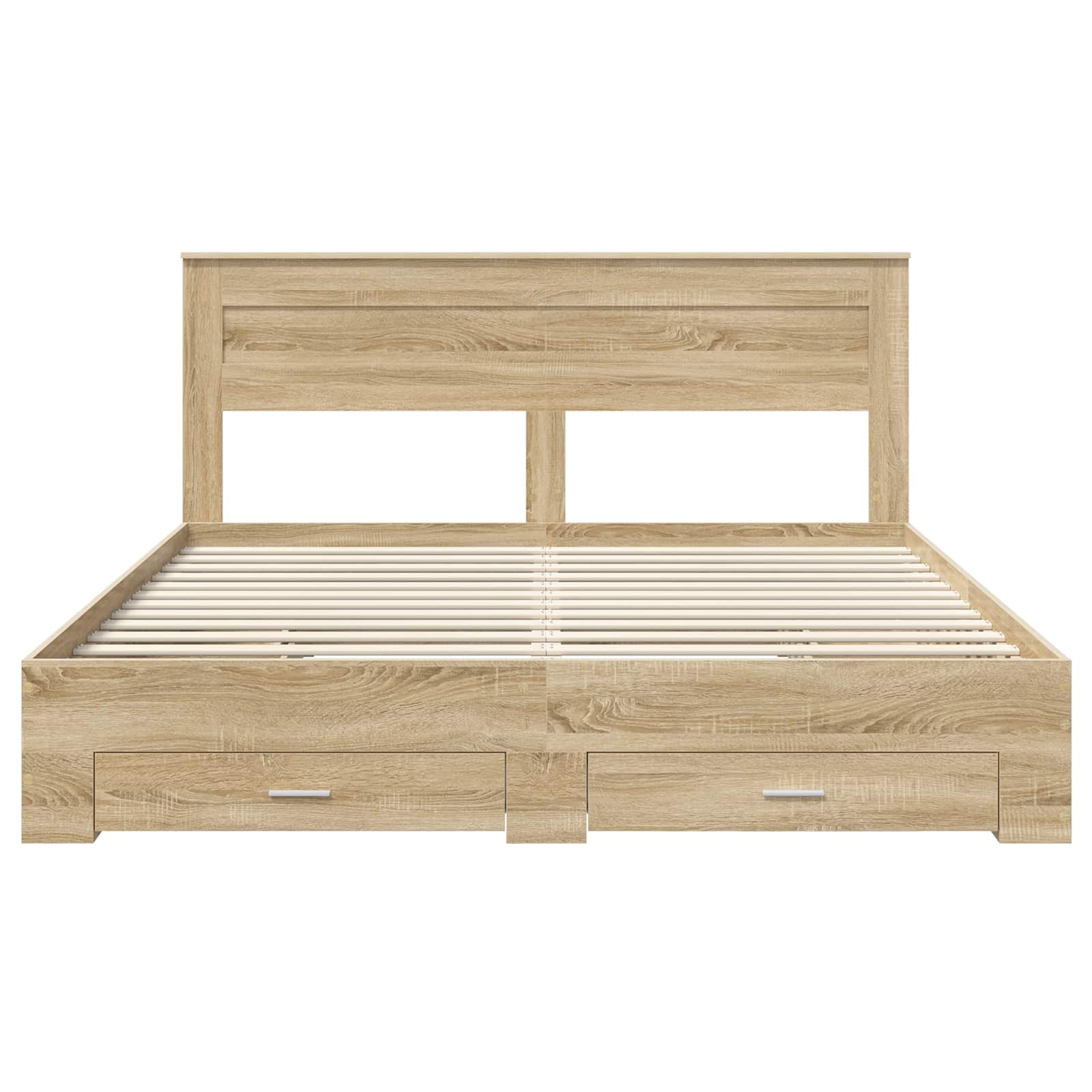 Sengestamme med skuff med hodegjerde med lagring Konstruert tre