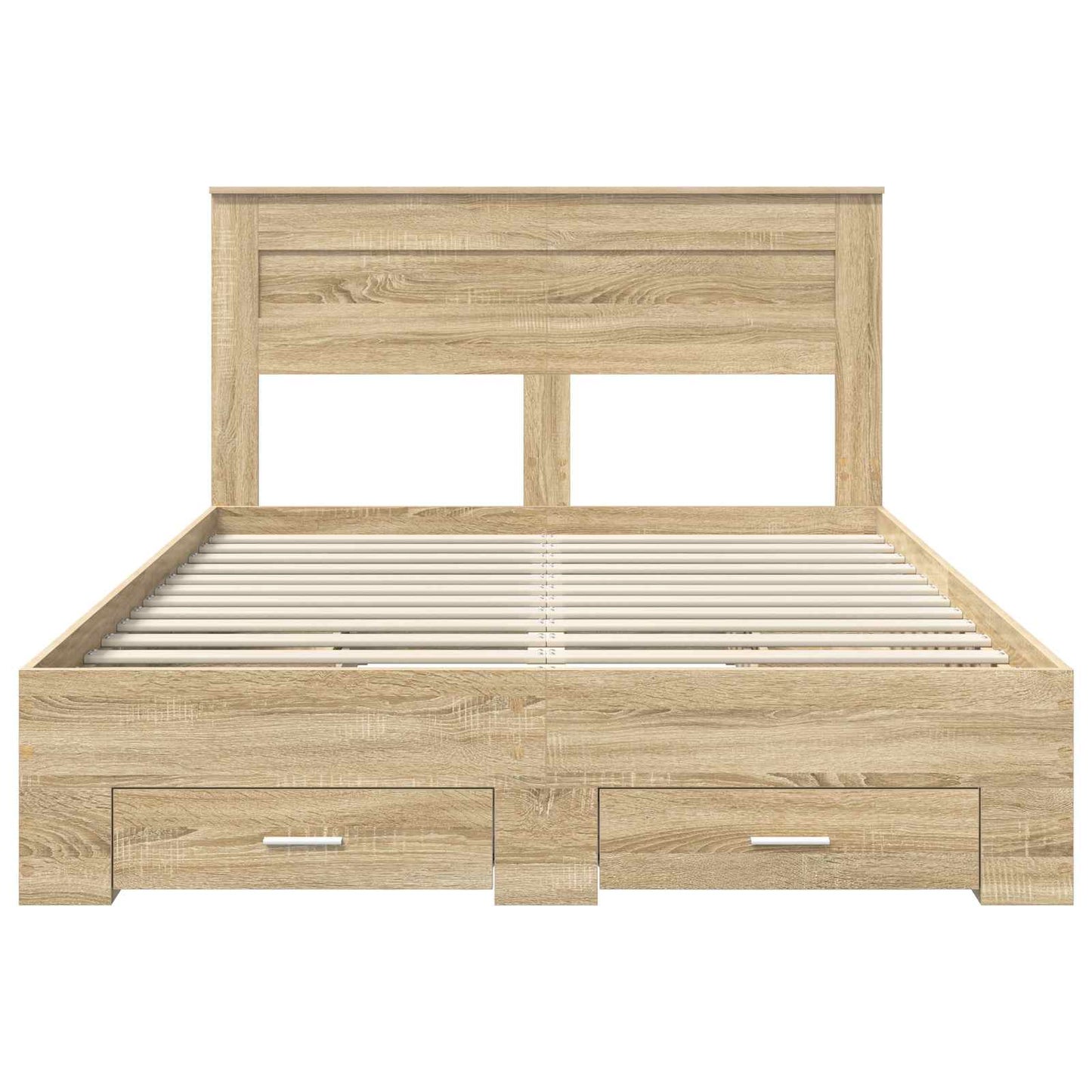 Sengestamme med skuff Sonoma eik 150 x 200 cm Konstruert tre