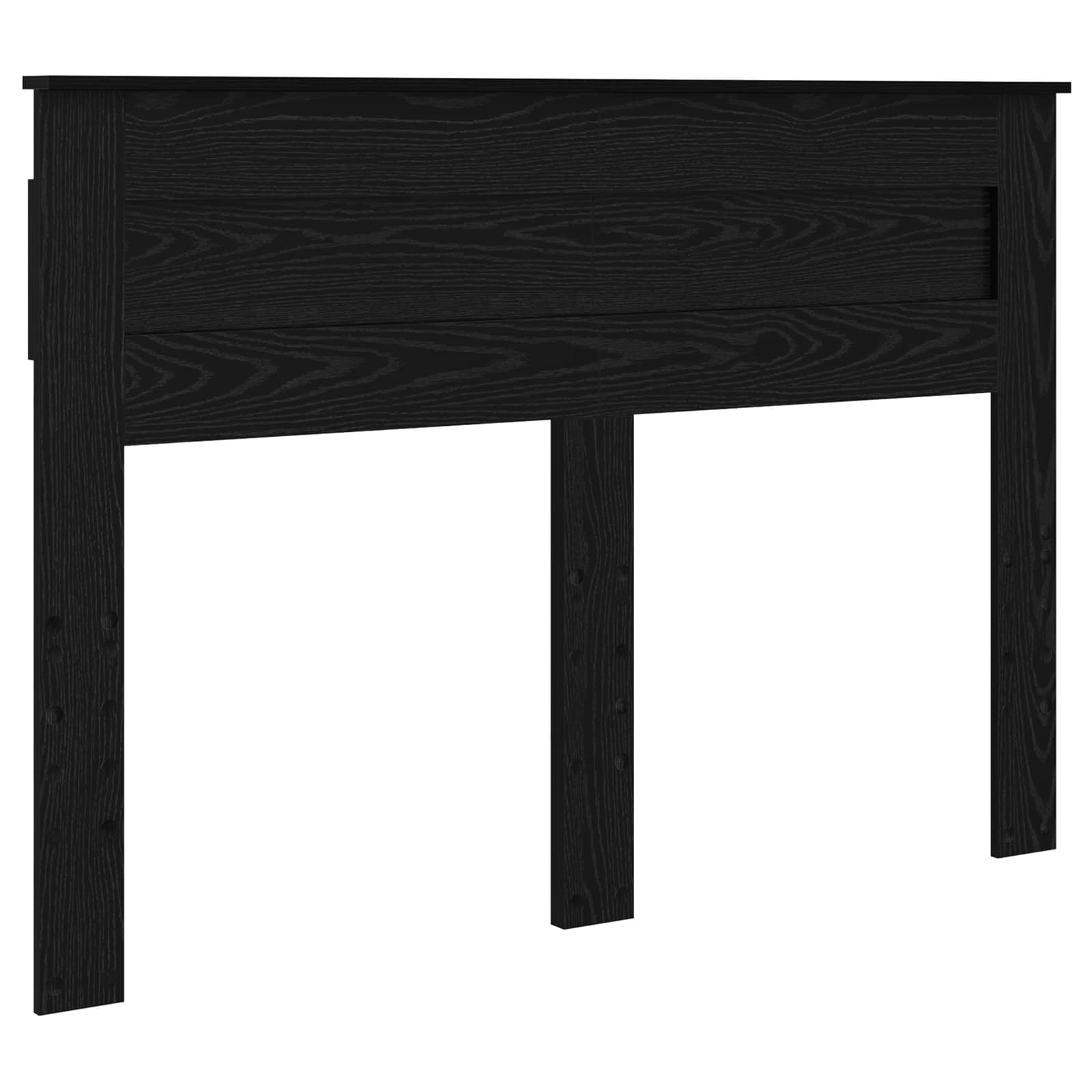 Sengestamme med skuff Svart Eik 140 x 190 cm Konstruert tre