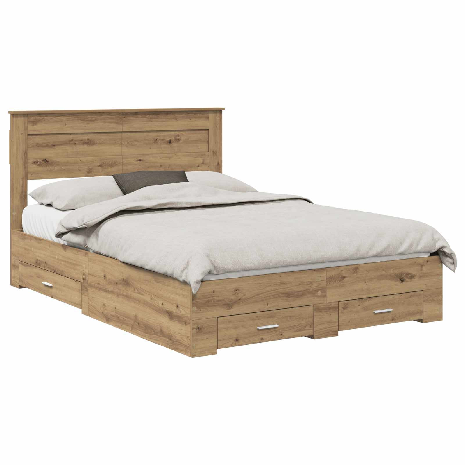 Sengestamme med skuff med hodegjerde med lagring Konstruert tre