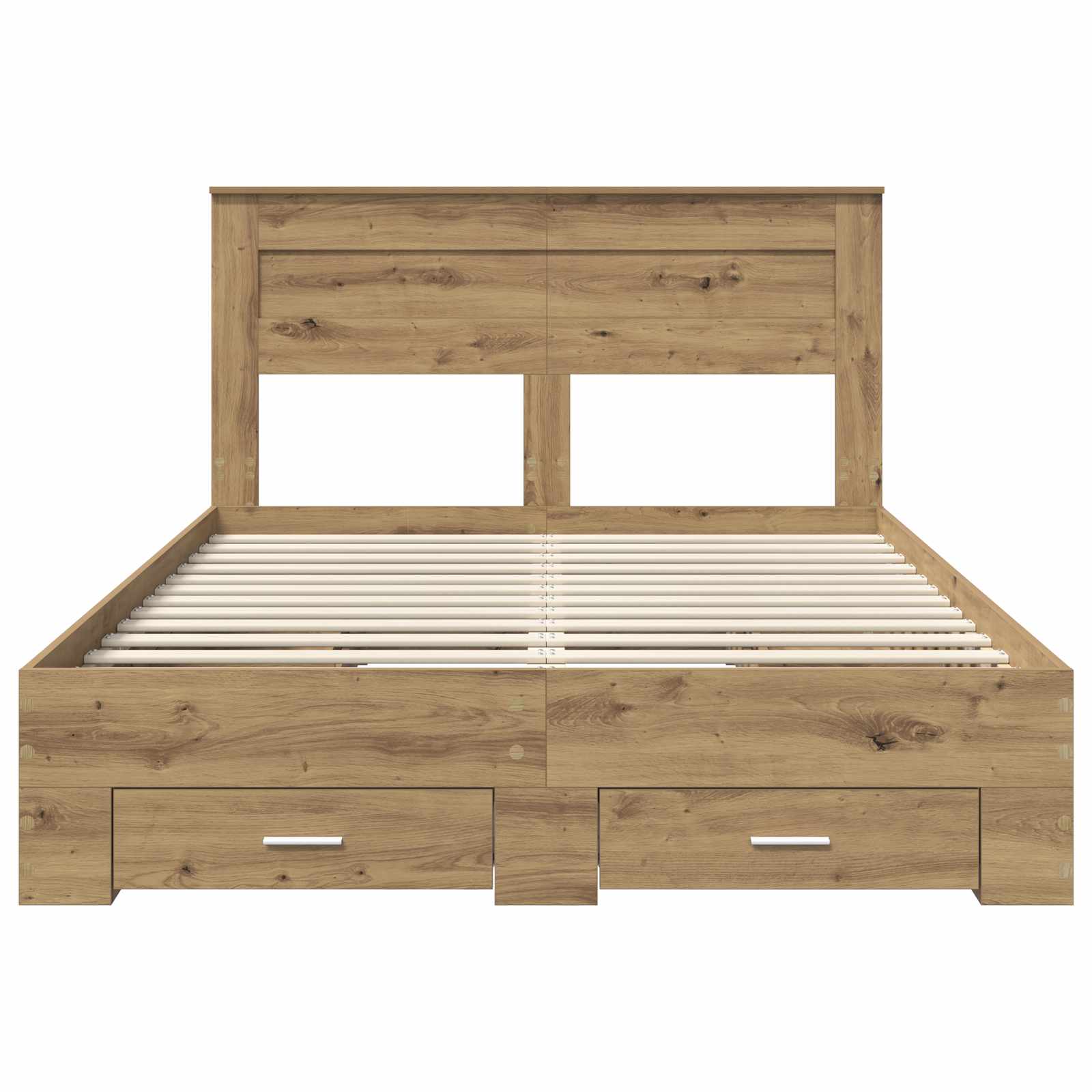 Sengestamme med skuff med hodegjerde med lagring Konstruert tre