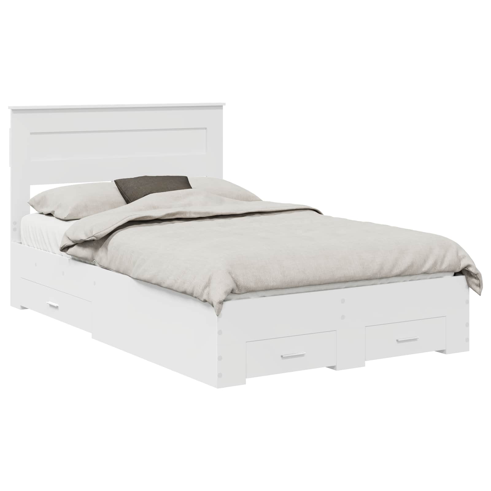 Sengestamme med skuff med hodegjerde med lagring Konstruert tre