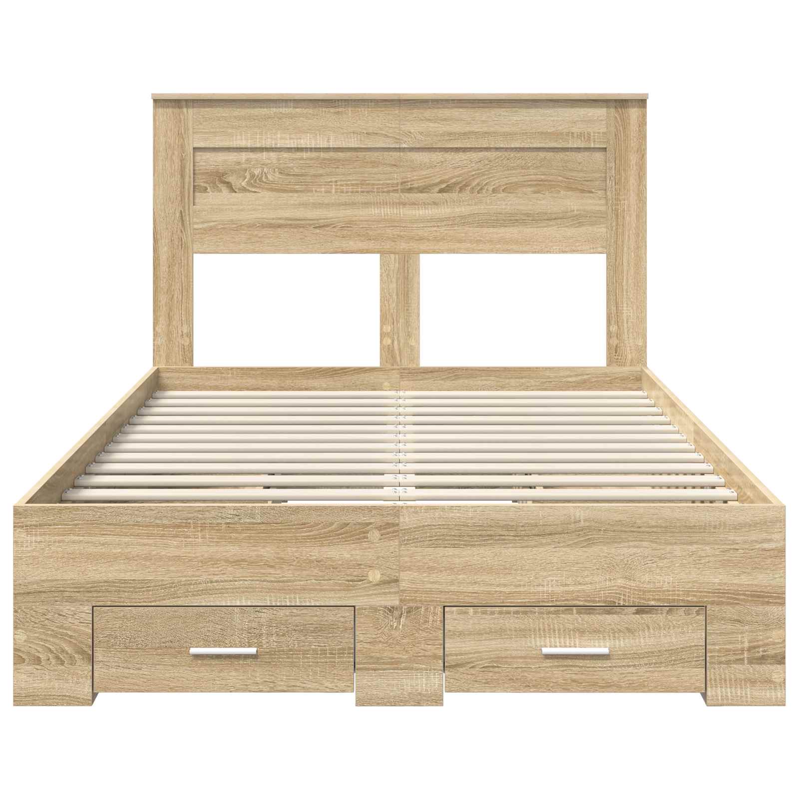 Sengestamme med skuff med hodegjerde med lagring Konstruert tre