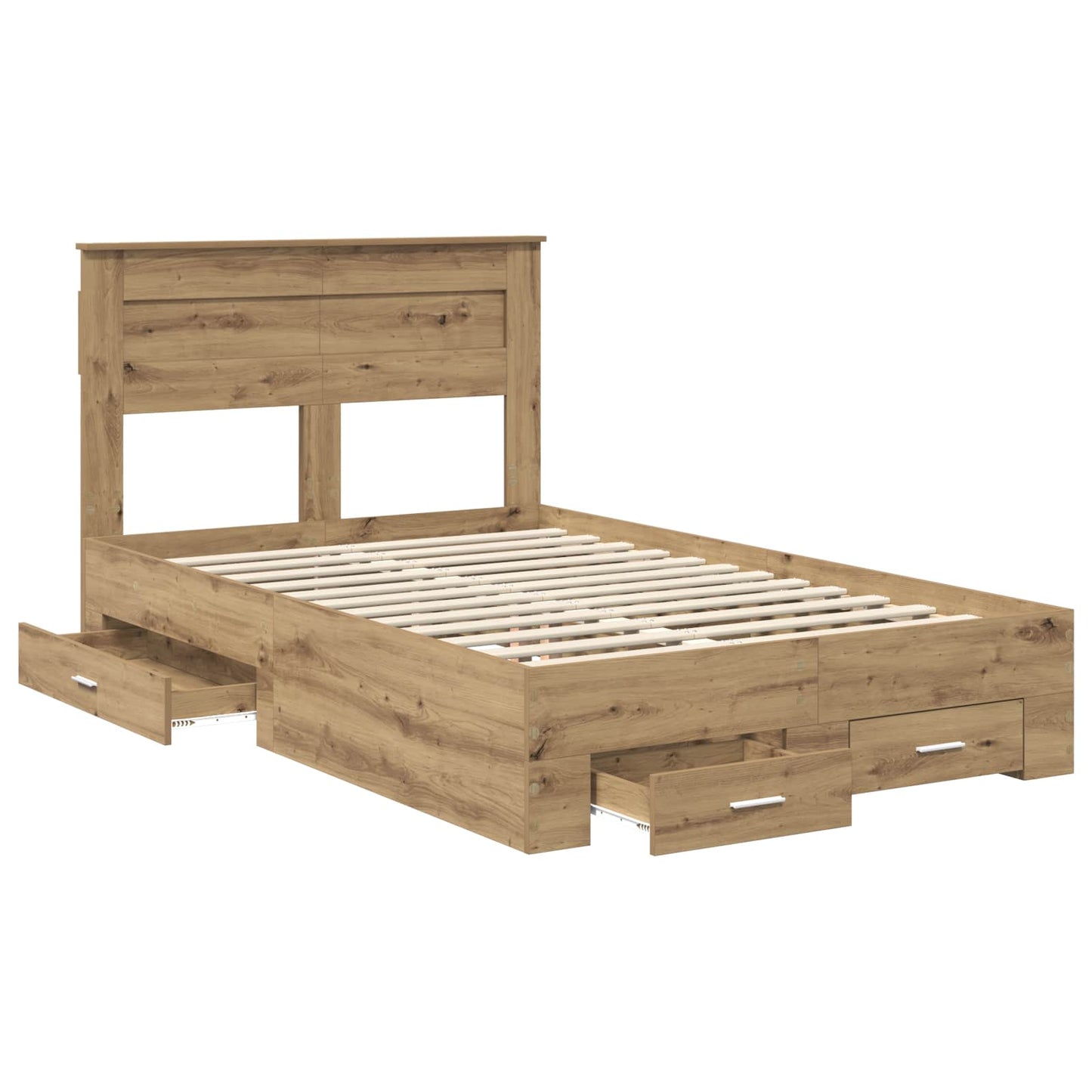 Sengestamme med skuff Artisan Eik 120 x 190 cm Konstruert tre