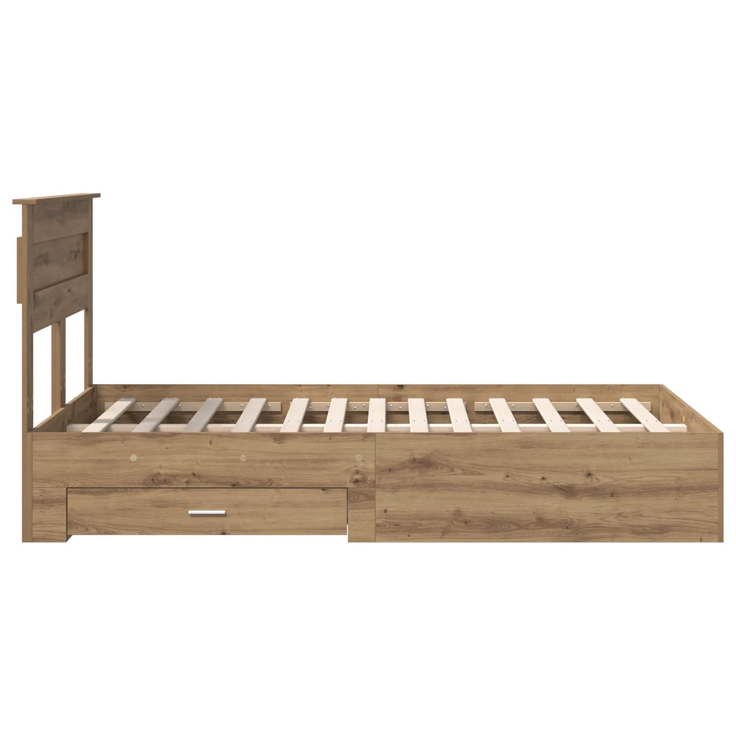 Sengestamme med skuff Artisan Eik 120 x 190 cm Konstruert tre