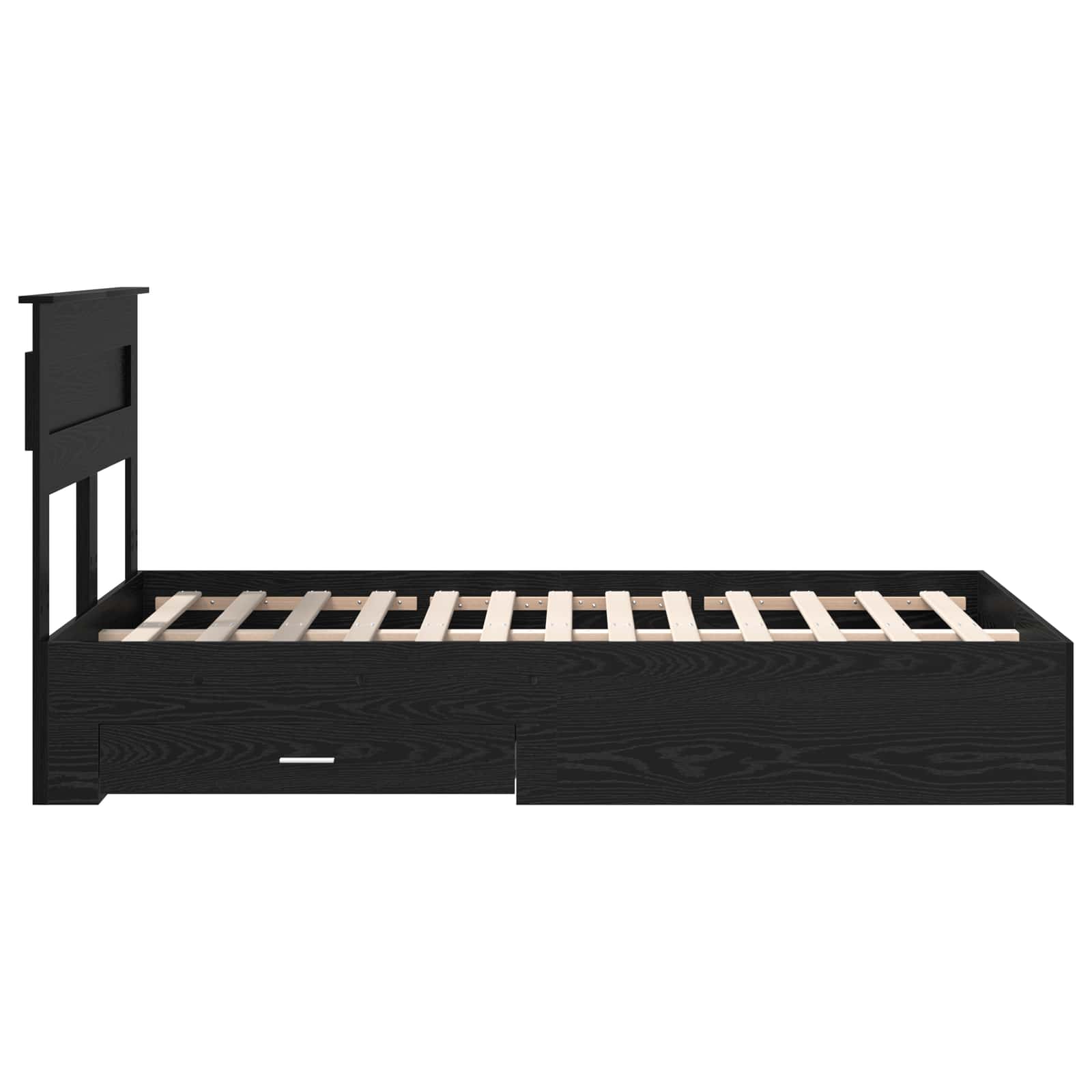 Sengestamme med skuff med hodegjerde med lagring Konstruert tre