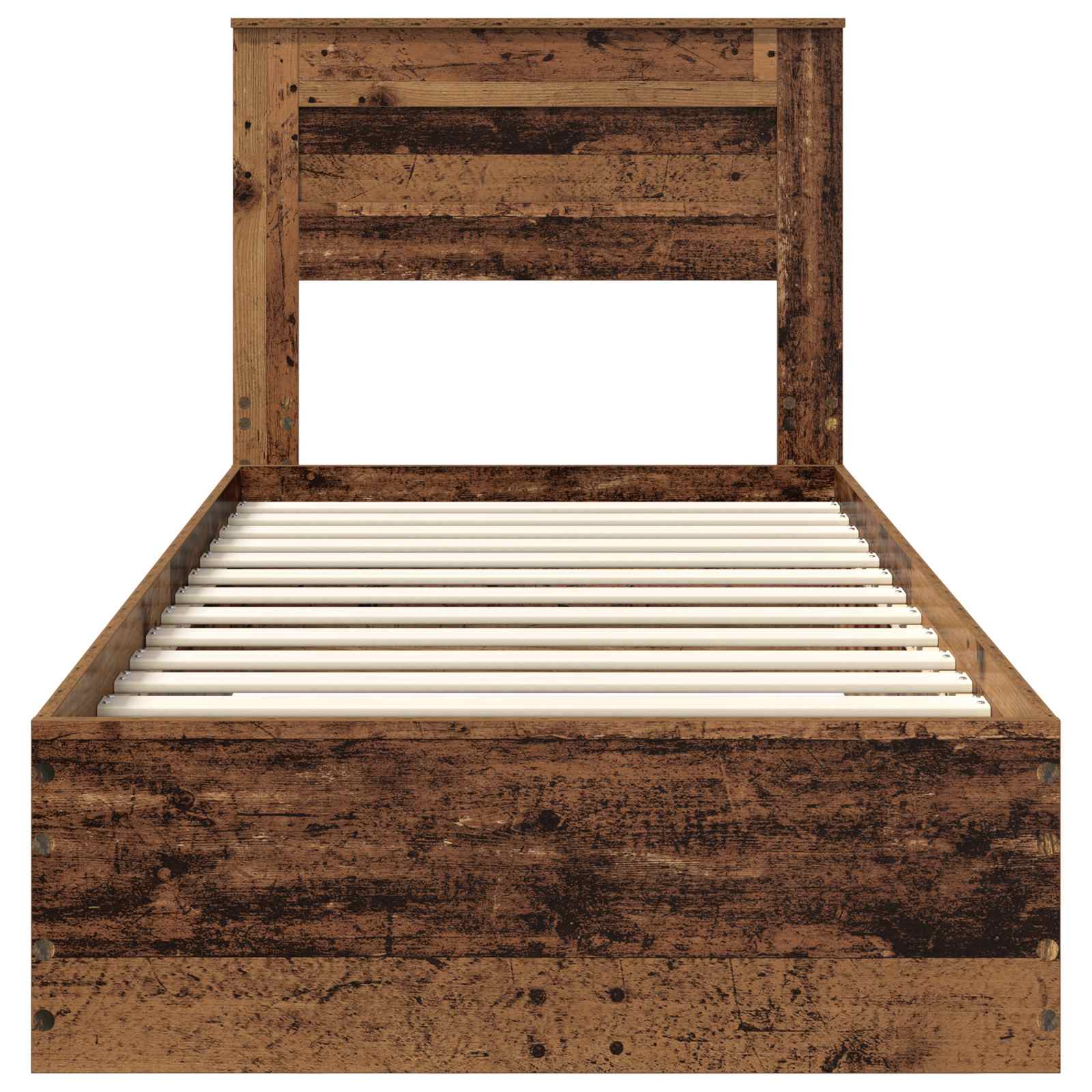 Sengestamme med skuff med hodegjerde med lagring Konstruert tre