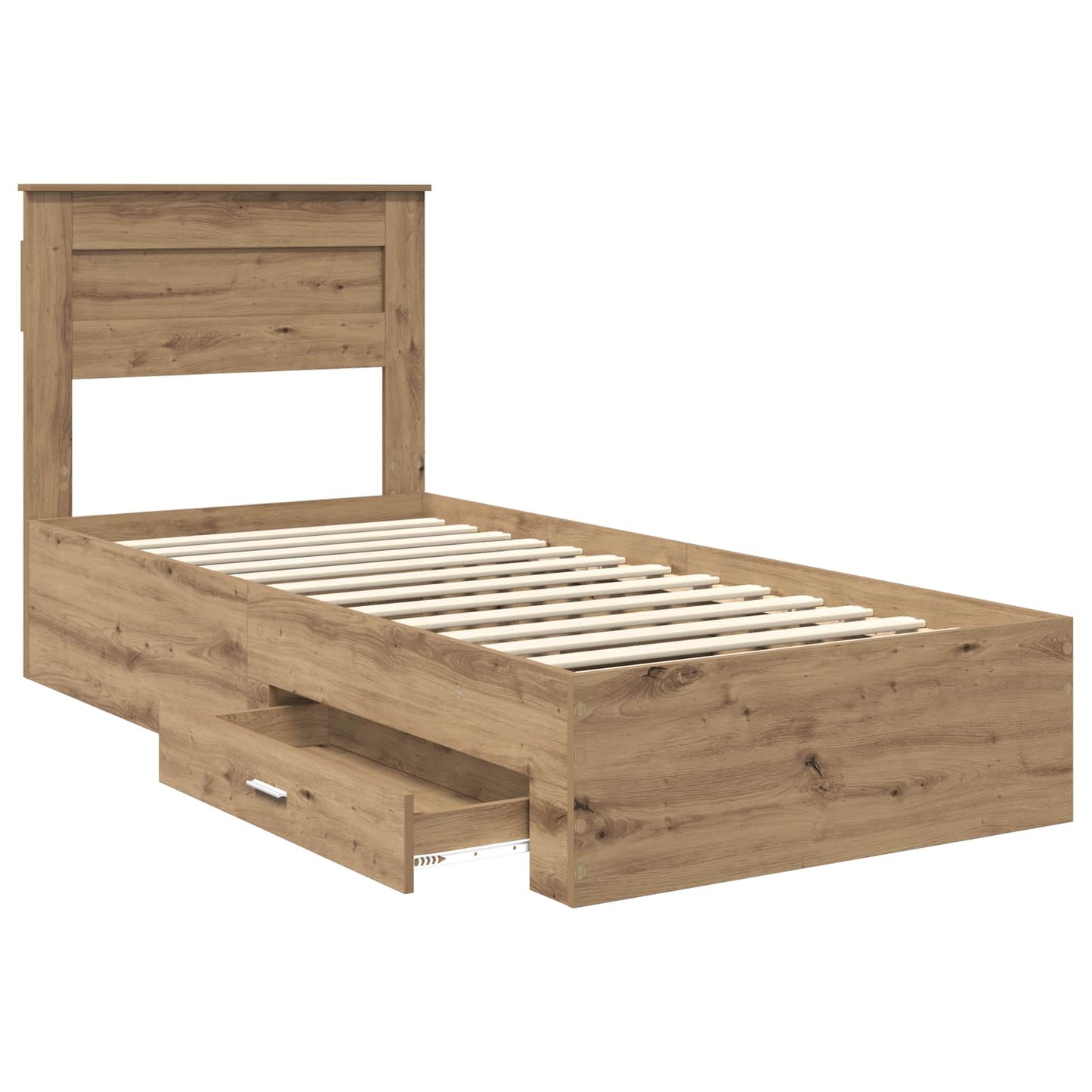 Sengestamme med skuff Artisan Eik 100 x 200 cm Konstruert tre