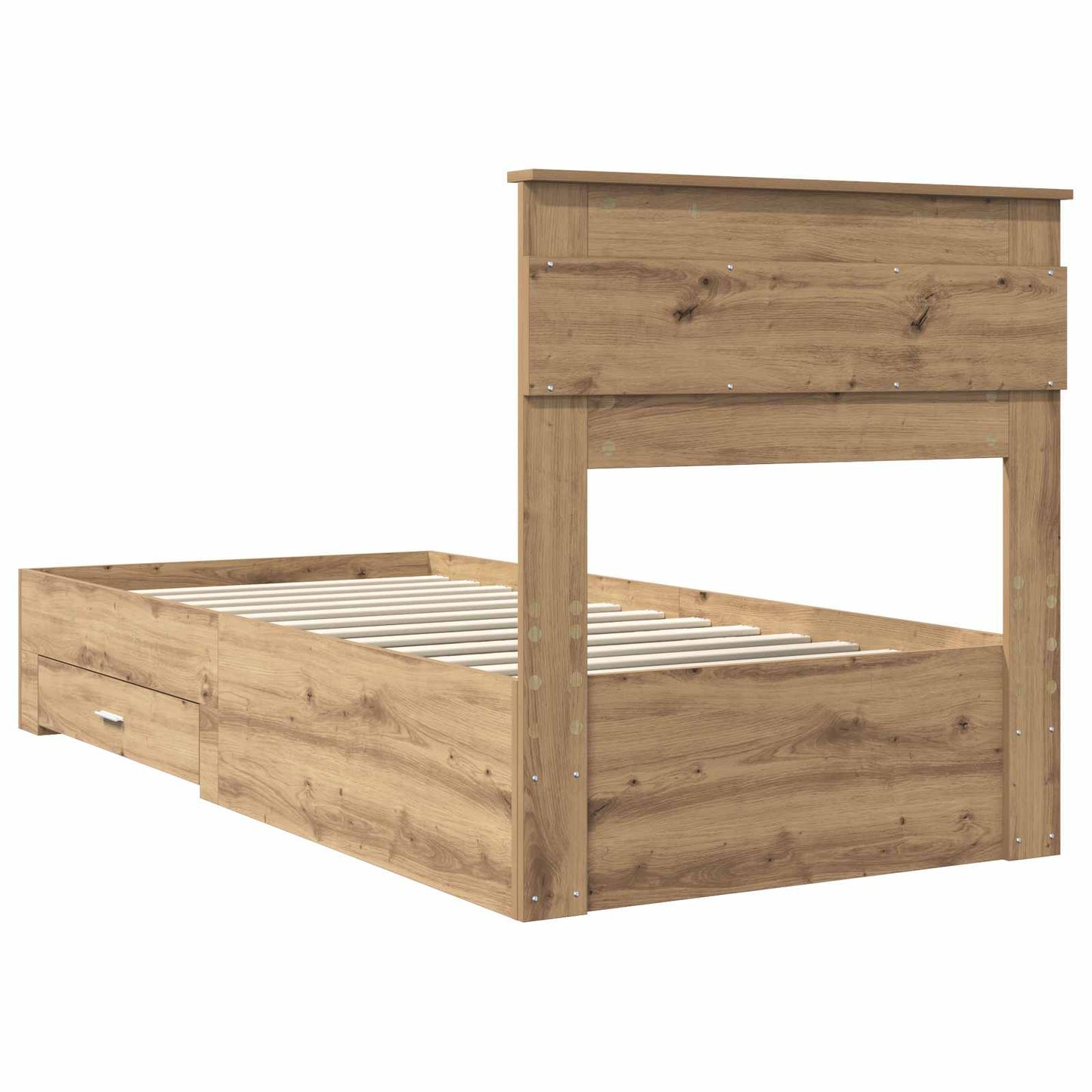 Sengestamme med skuff Artisan Eik 100 x 200 cm Konstruert tre