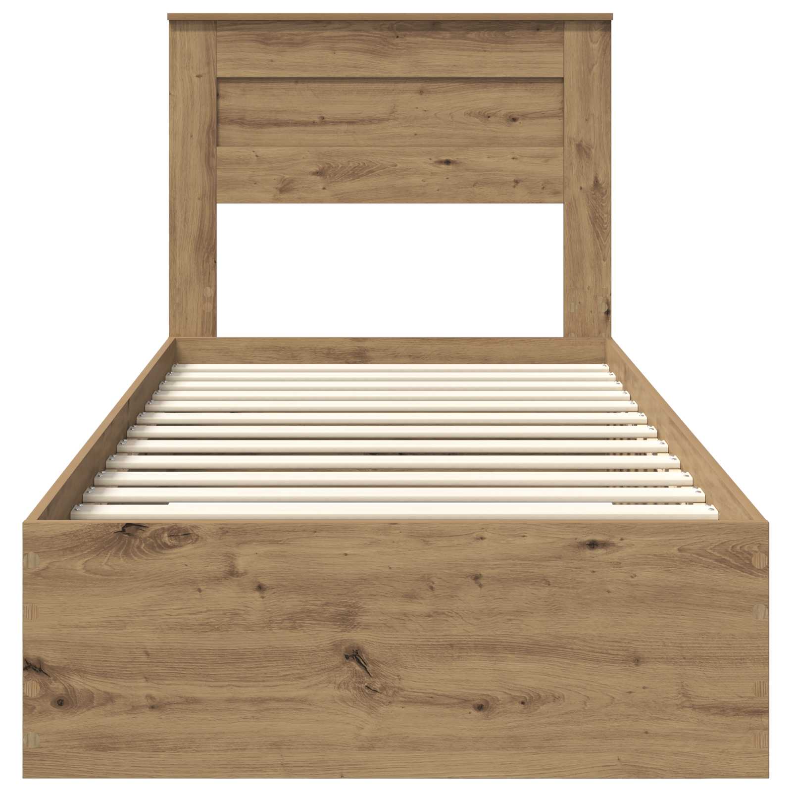 Sengestamme med skuff med hodegjerde med lagring Konstruert tre