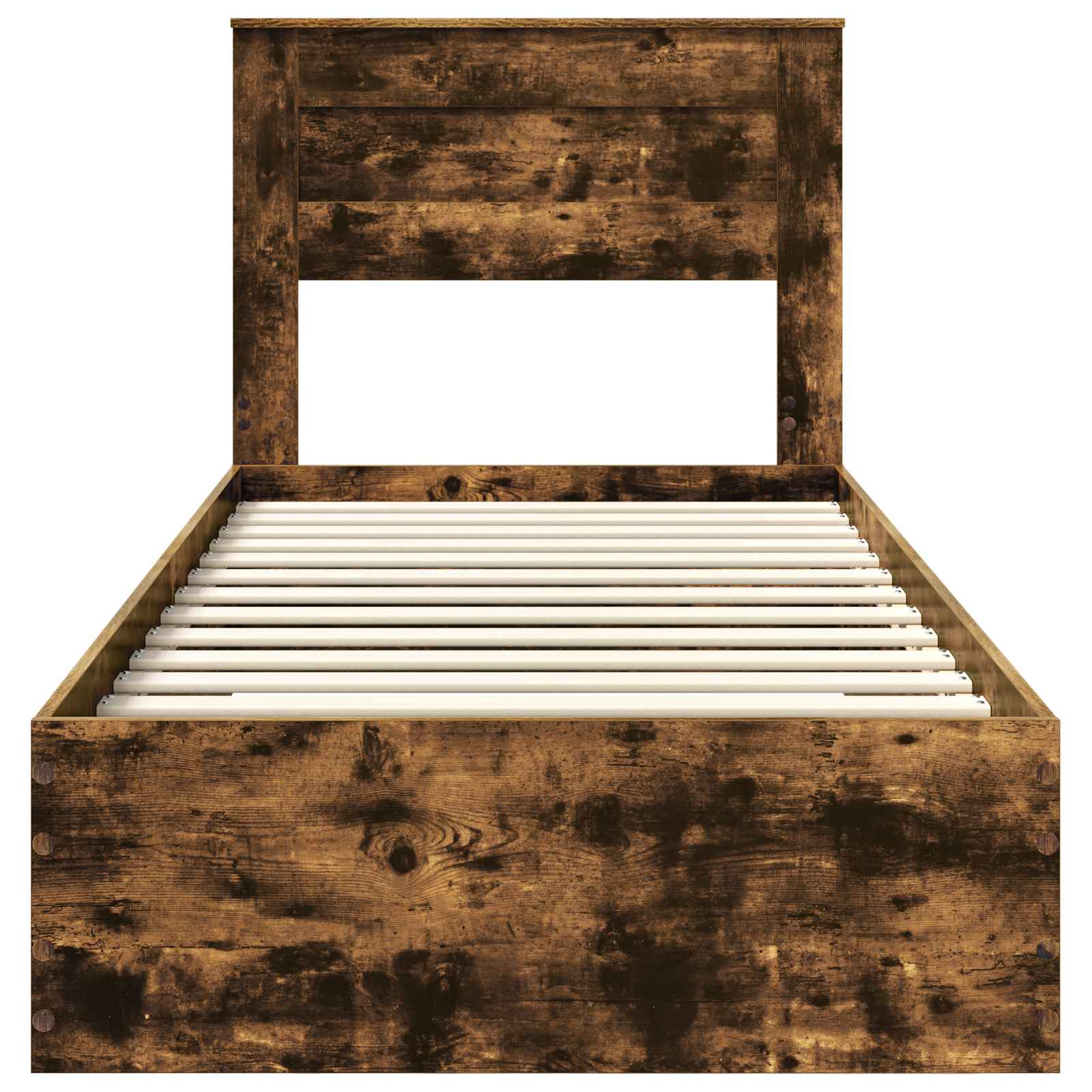 Sengestamme Røkt Eik og Sølv 75 x 190 cm Konstruert tre
