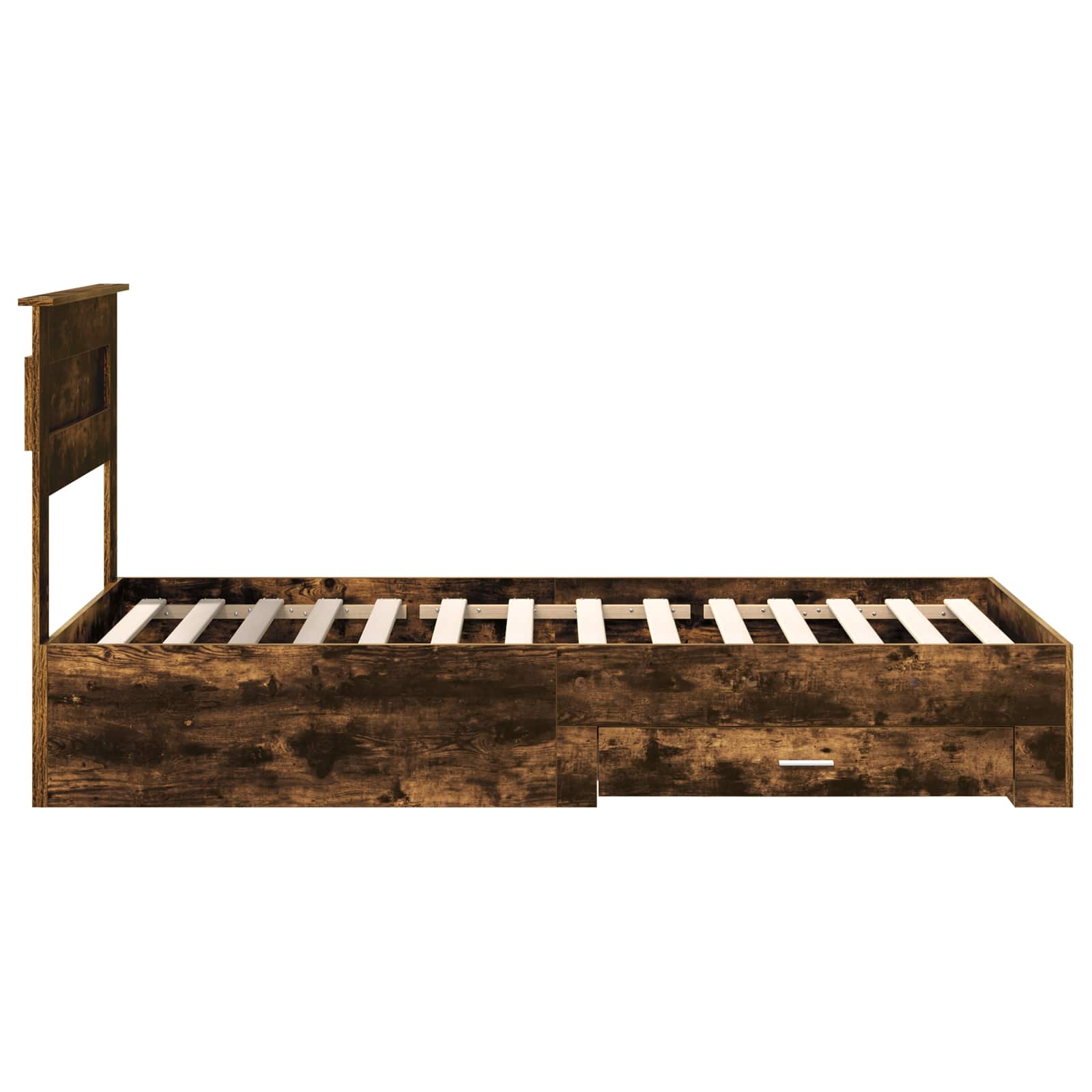 Sengestamme Røkt Eik og Sølv 75 x 190 cm Konstruert tre