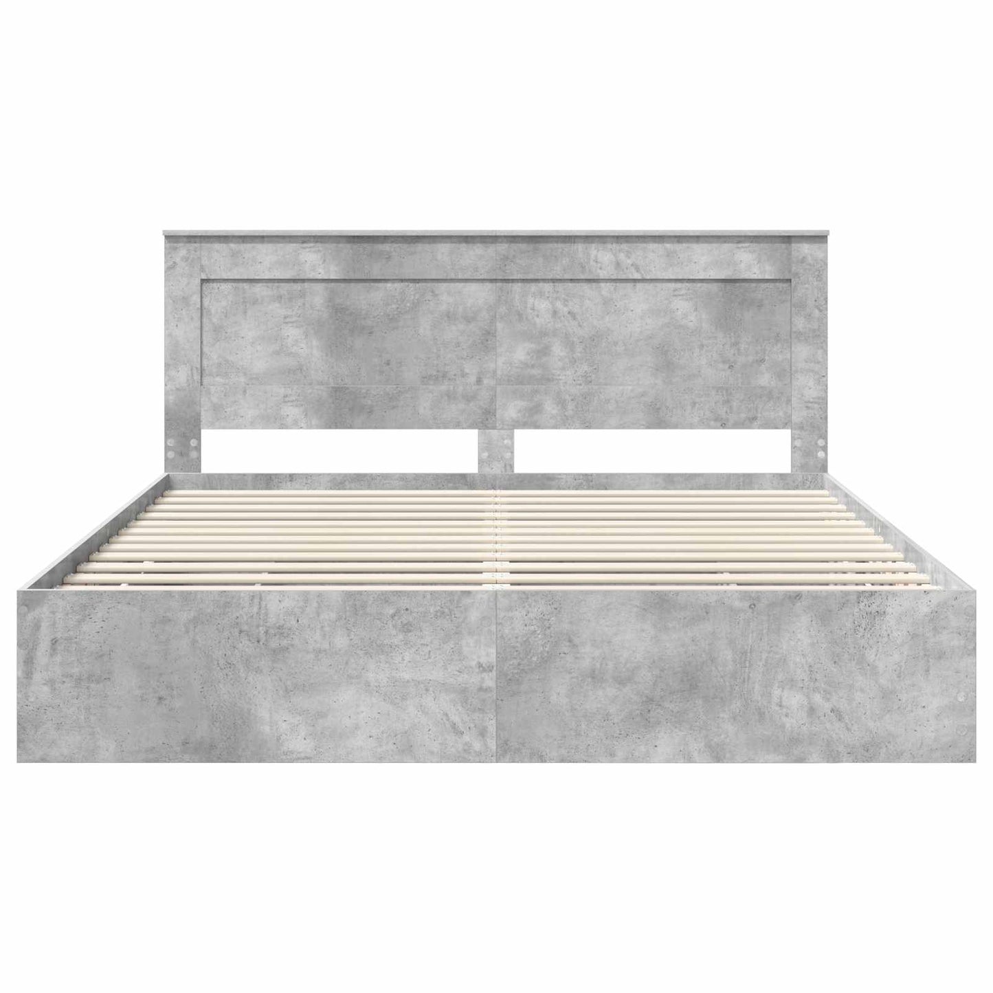 Sengestamme med skuff Betonggrå 180 x 200 cm Ingeniørtre