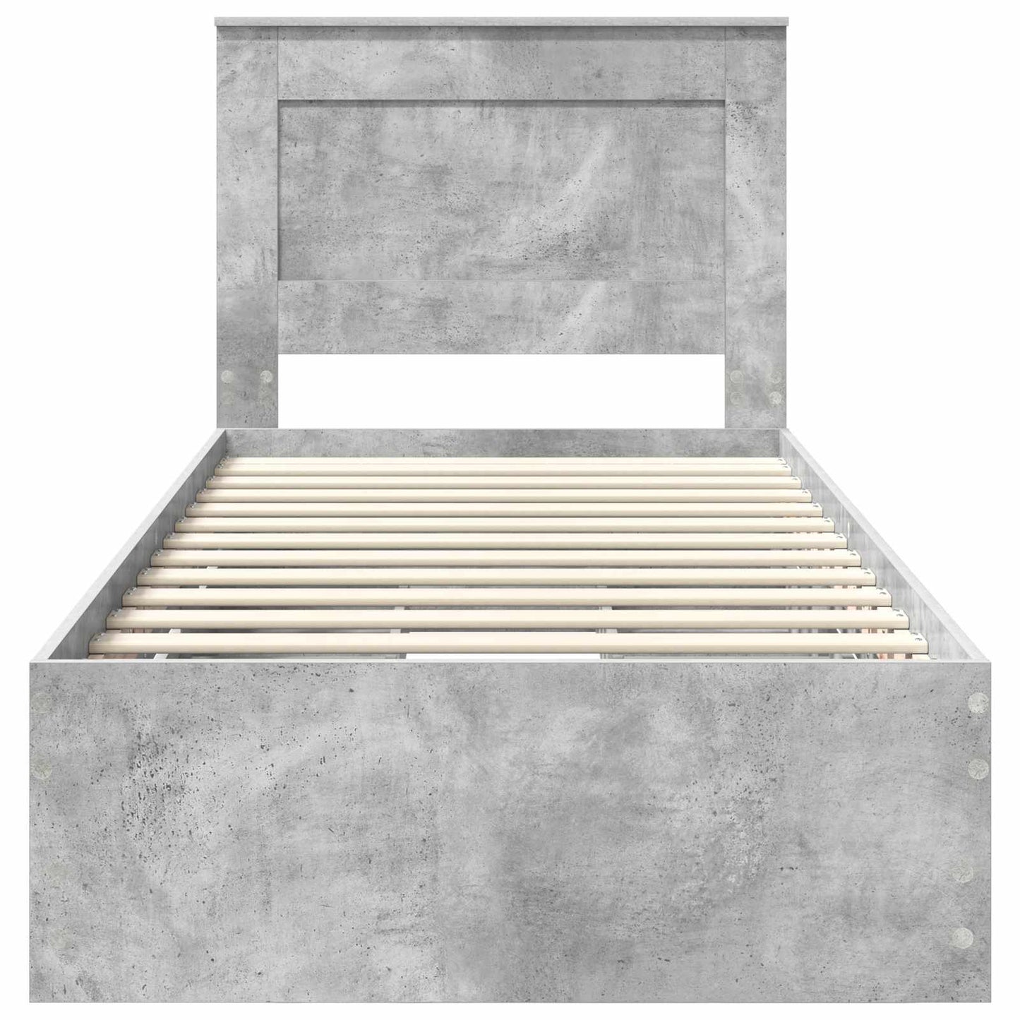 Sengestamme med skuff Betonggrå 75 x 190 cm Ingeniørtre