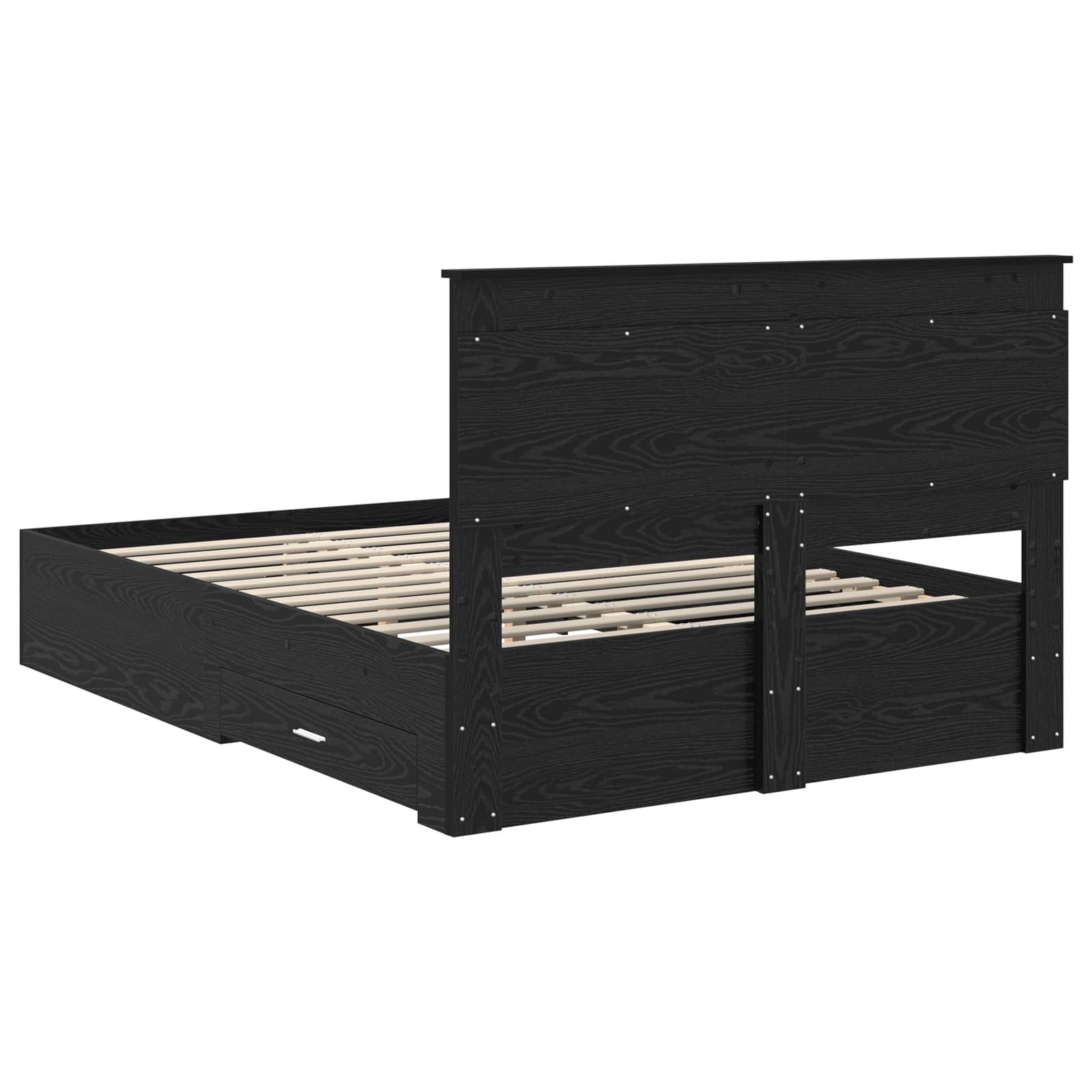 Sengestamme med skuff med hodegjerde med lagring Konstruert tre